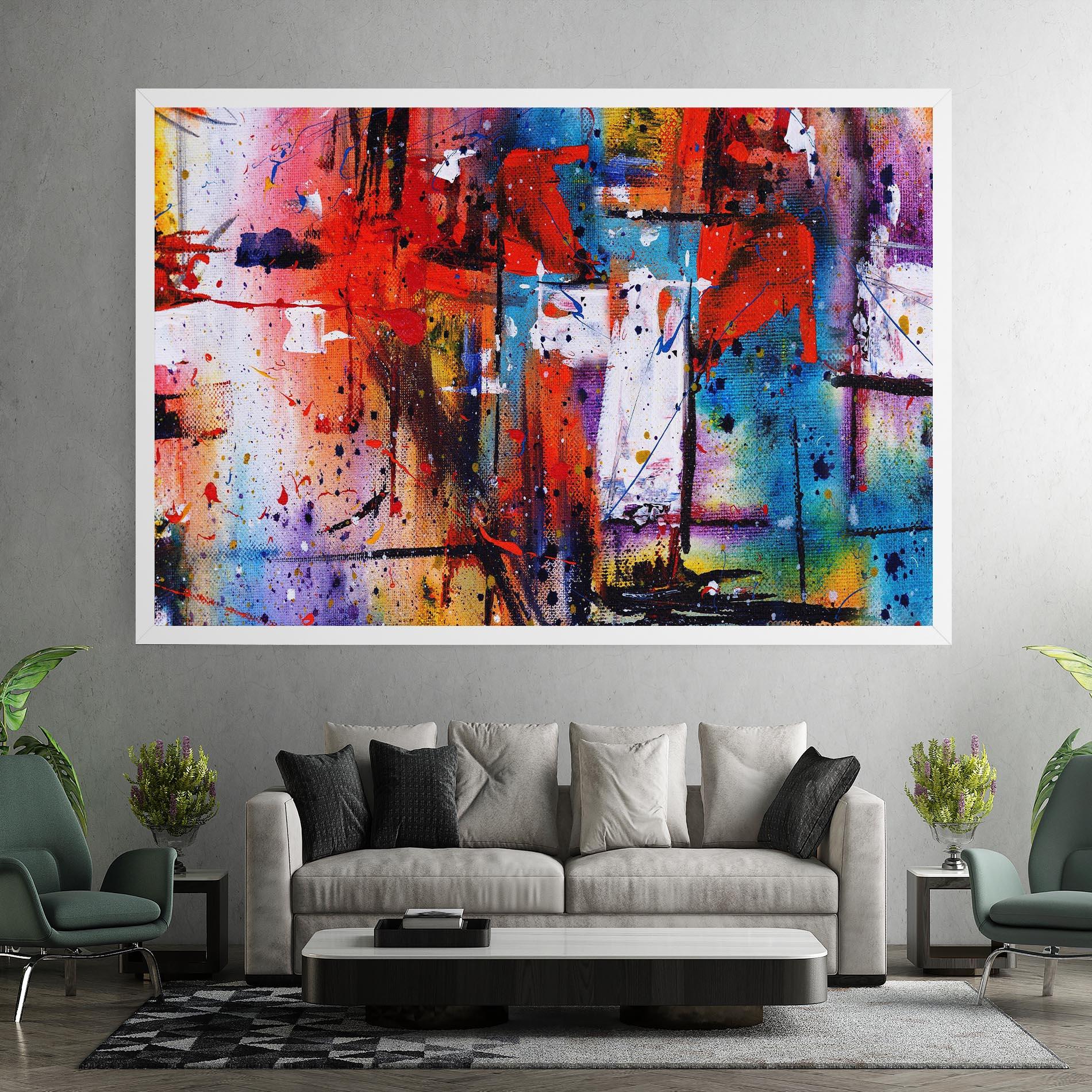 Tablou Canvas Hand Drawn Painting mockup 7