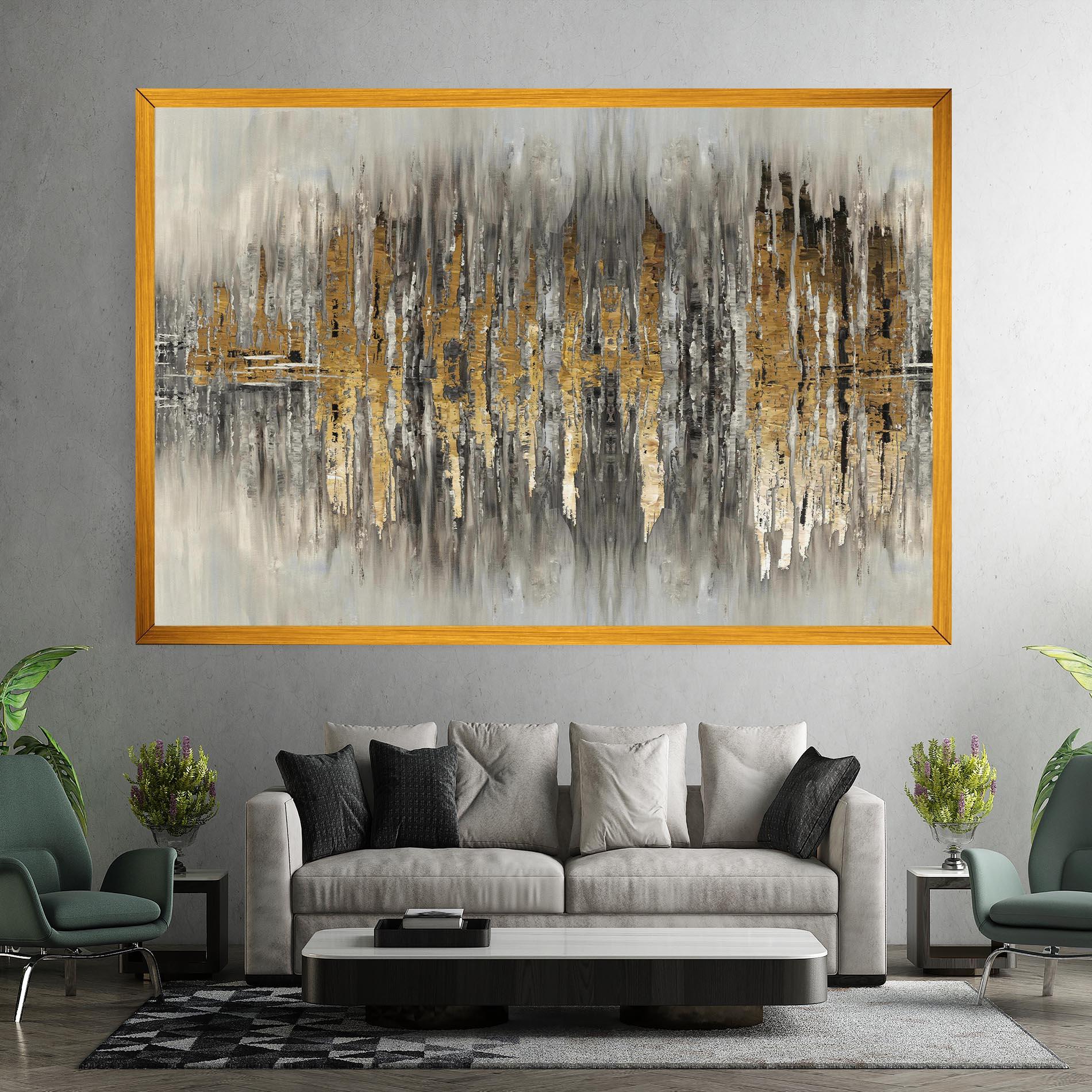 Tablou Canvas Acrylic Silver Paint mockup 7