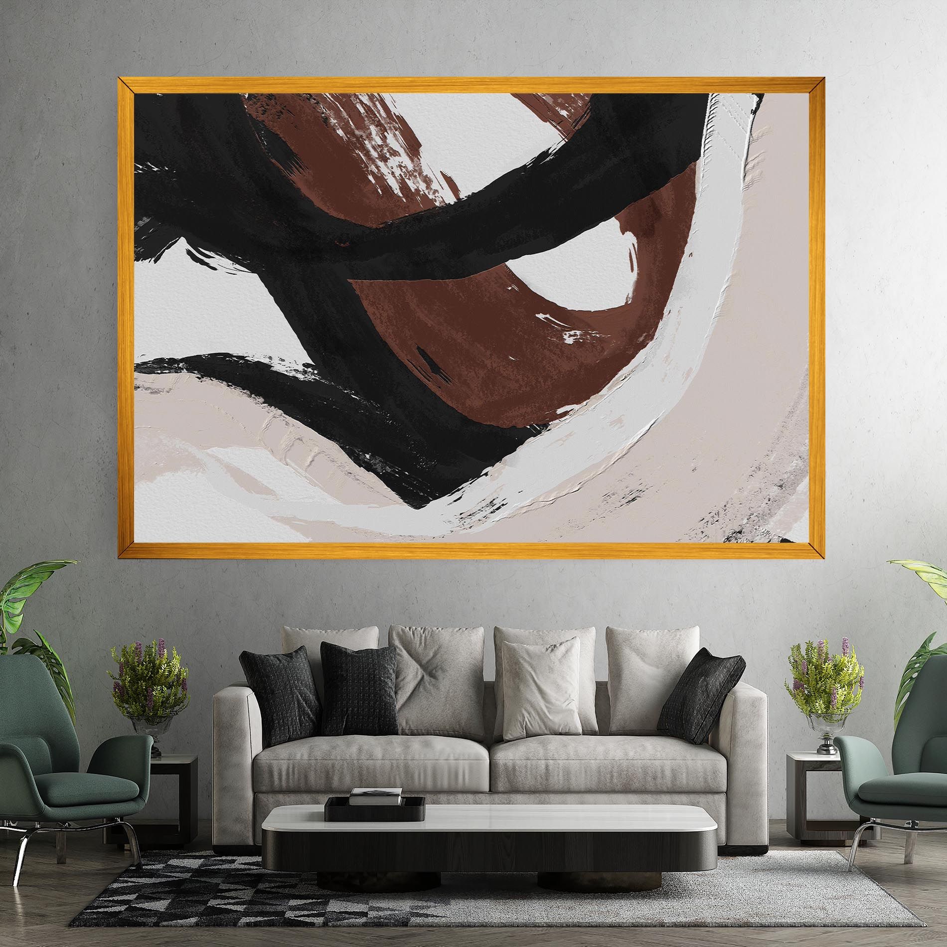 Cream Abstract mockup 7