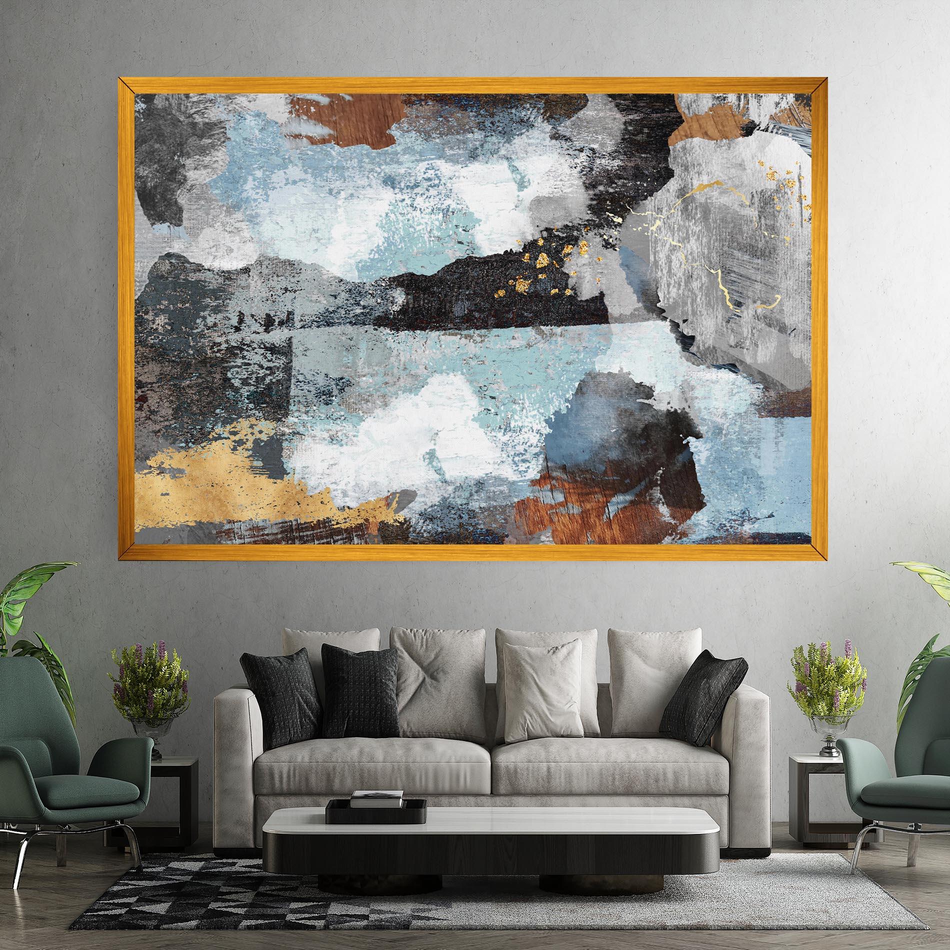 Tablou Canvas Gold Little Points mockup 7