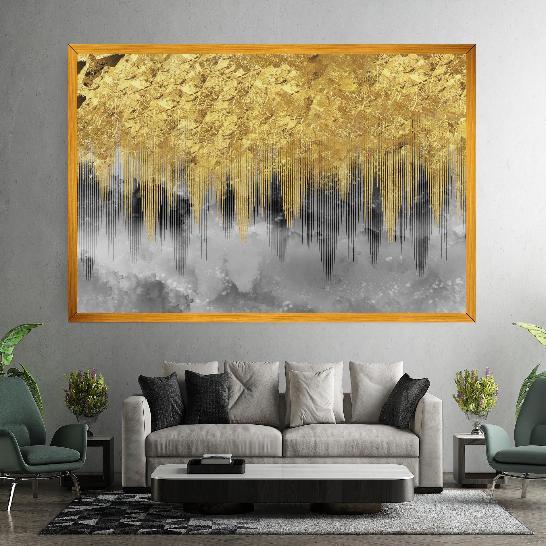 Tablou Canvas Golden Grey mockup 7