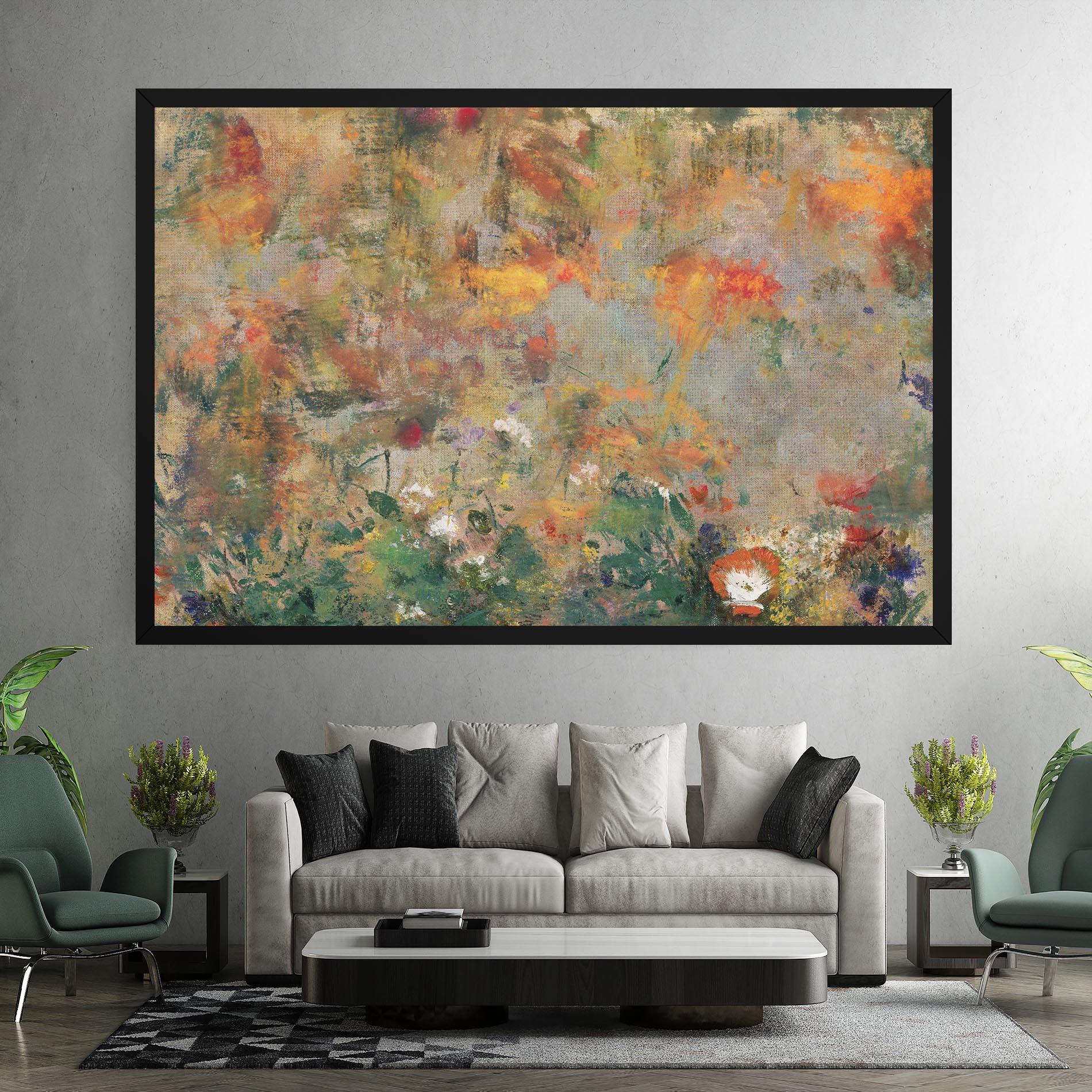 Tablou Canvas Abstract Flowers mockup 7