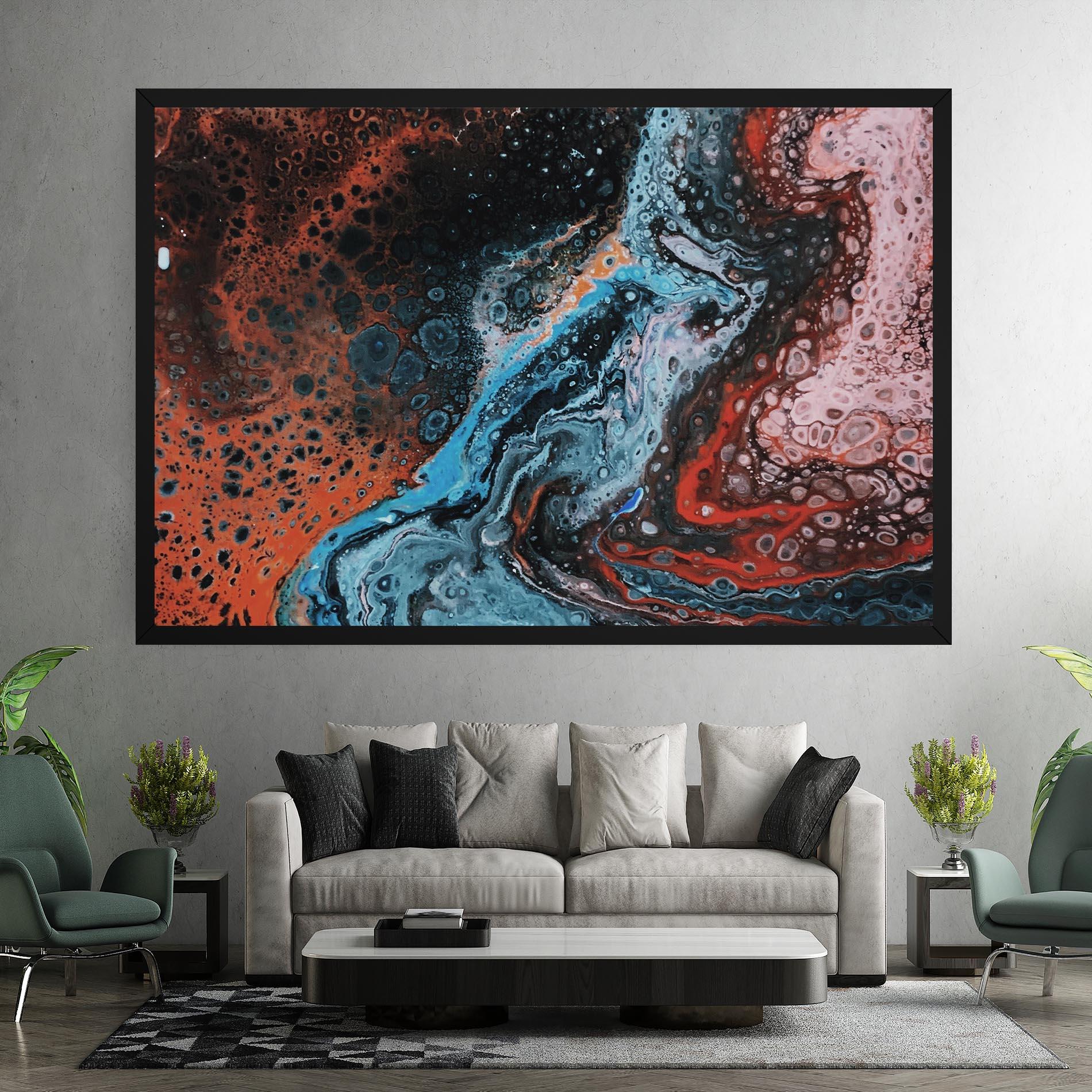 Tablou Canvas Abstract Turqoise Colors mockup 7