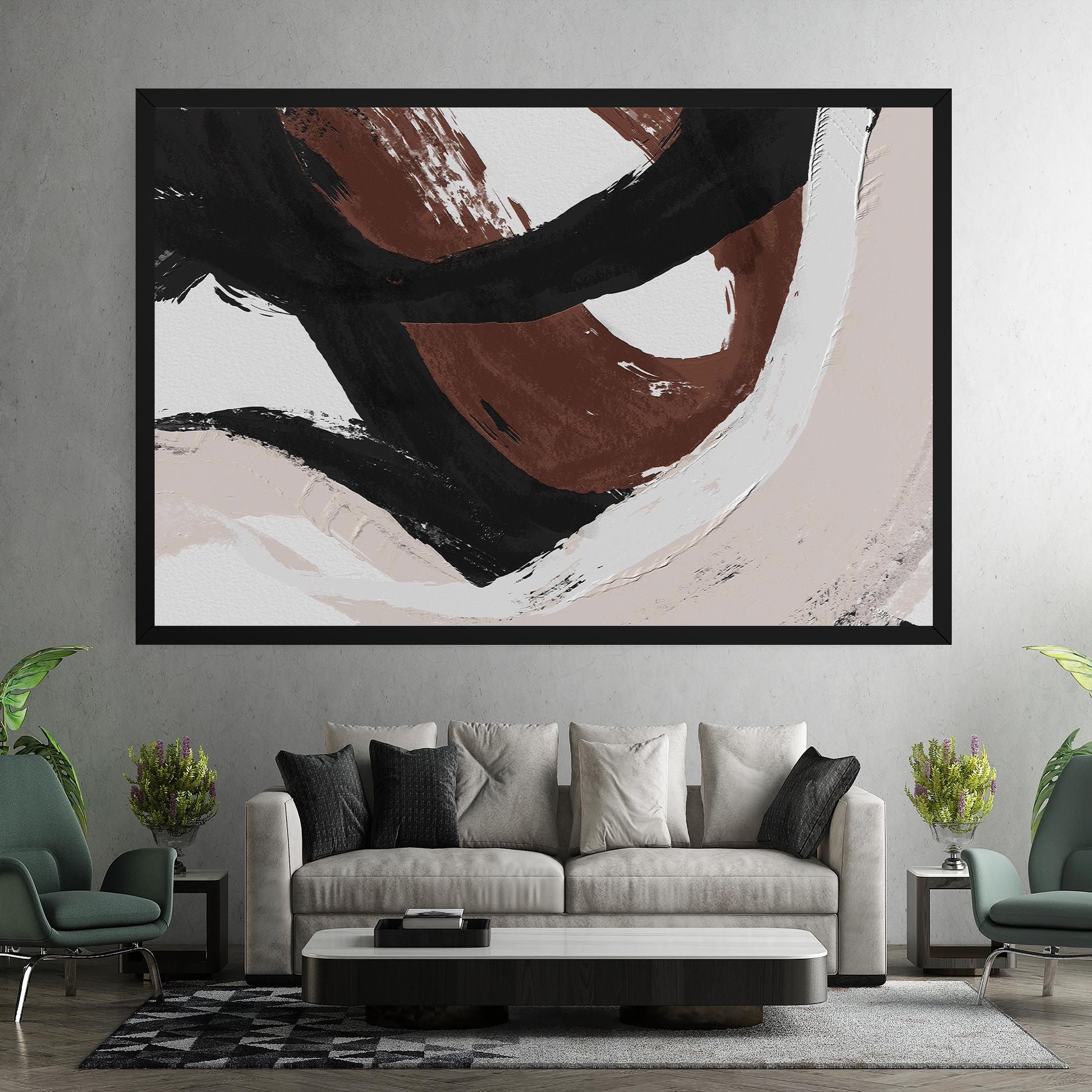 Cream Abstract mockup 7