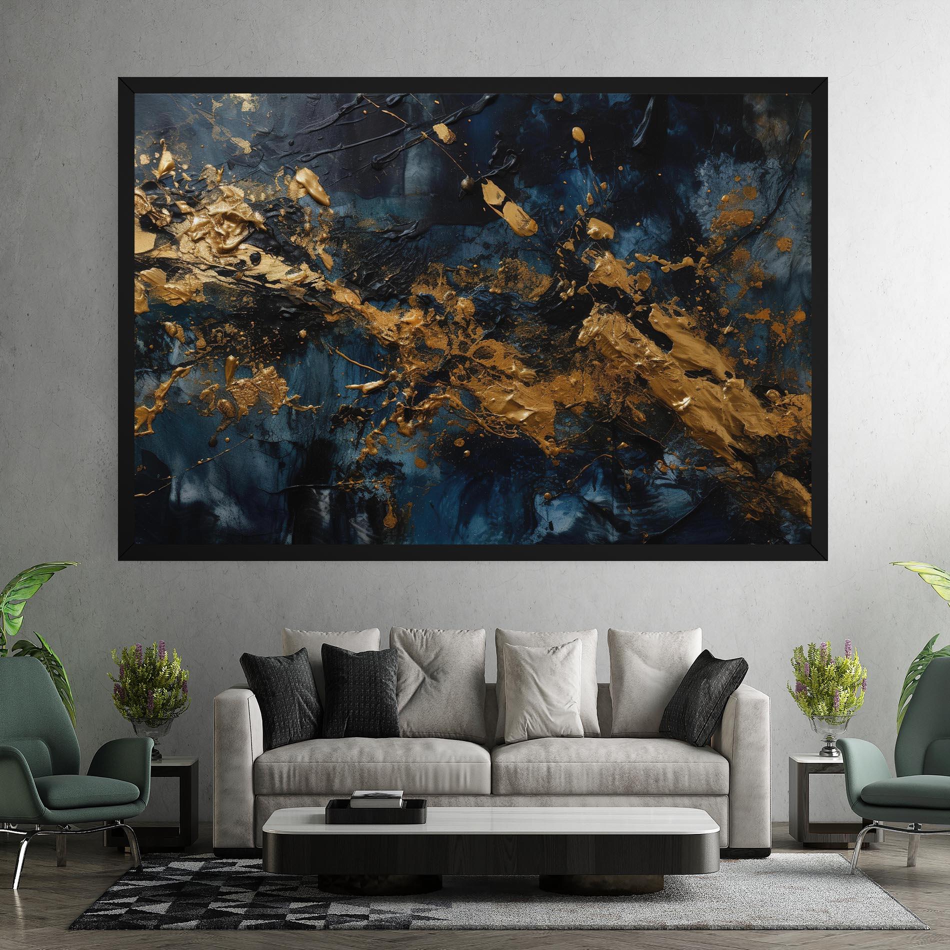 Tablou Canvas Gold Explosion mockup 7