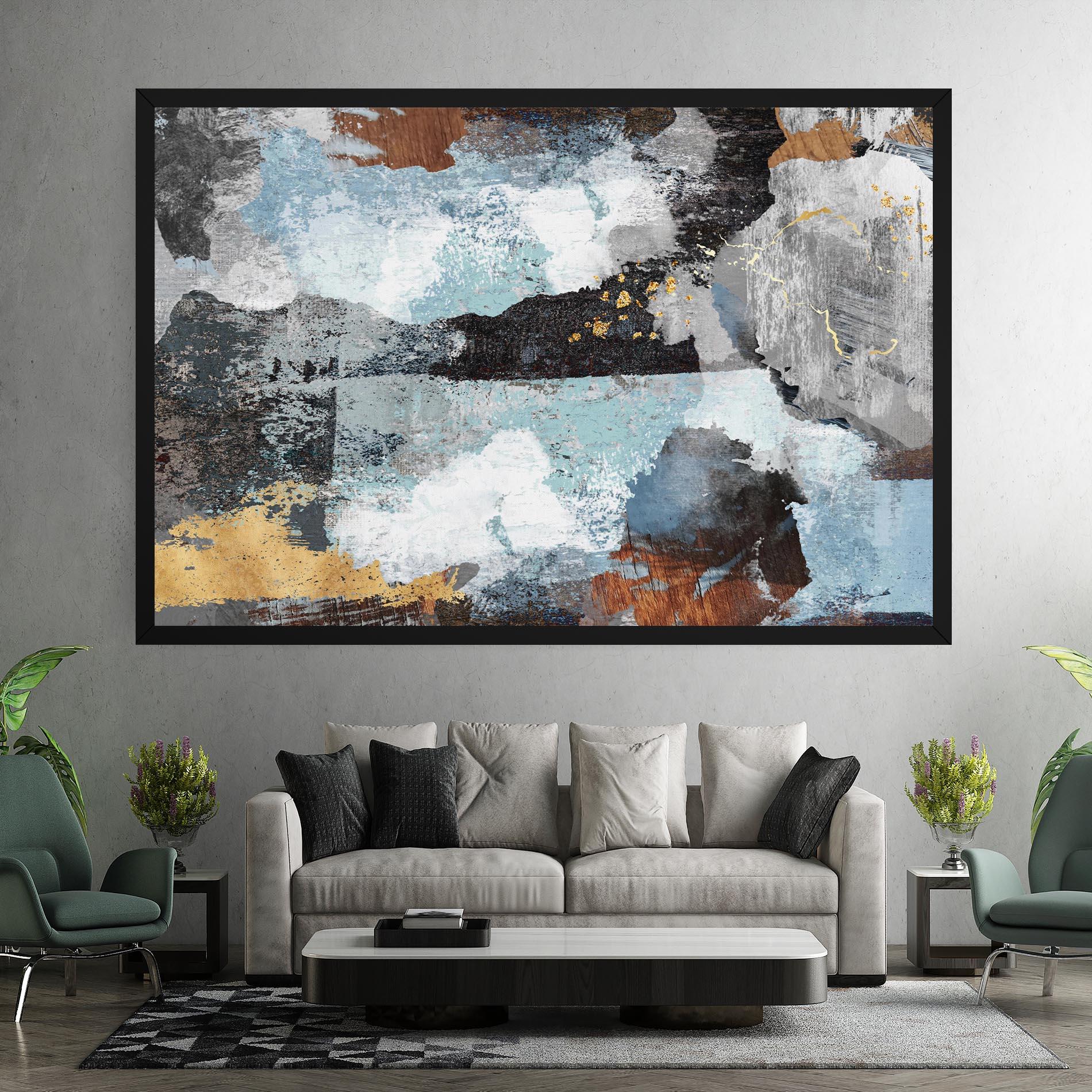 Tablou Canvas Gold Little Points mockup 7