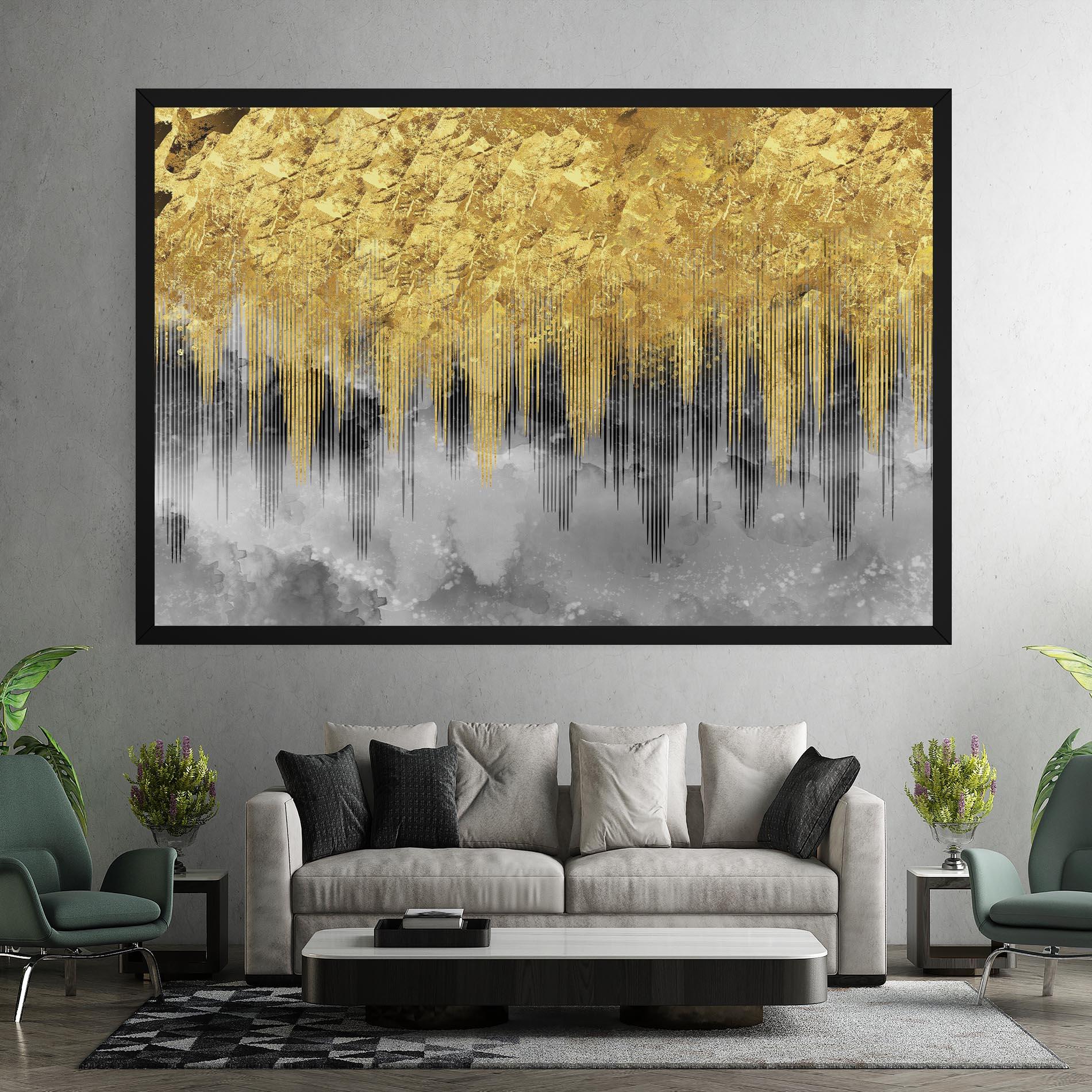 Tablou Canvas Golden Grey mockup 7