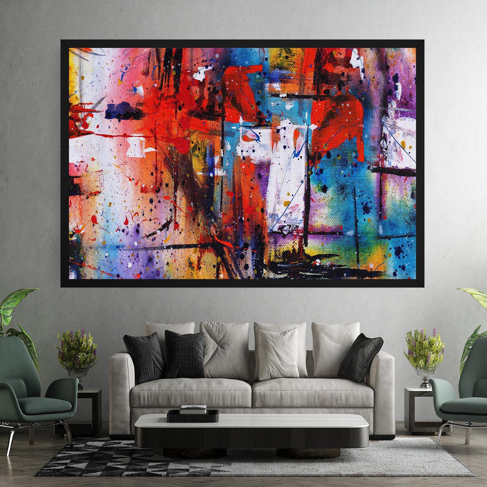 Tablou Canvas Hand Drawn Painting mockup 7