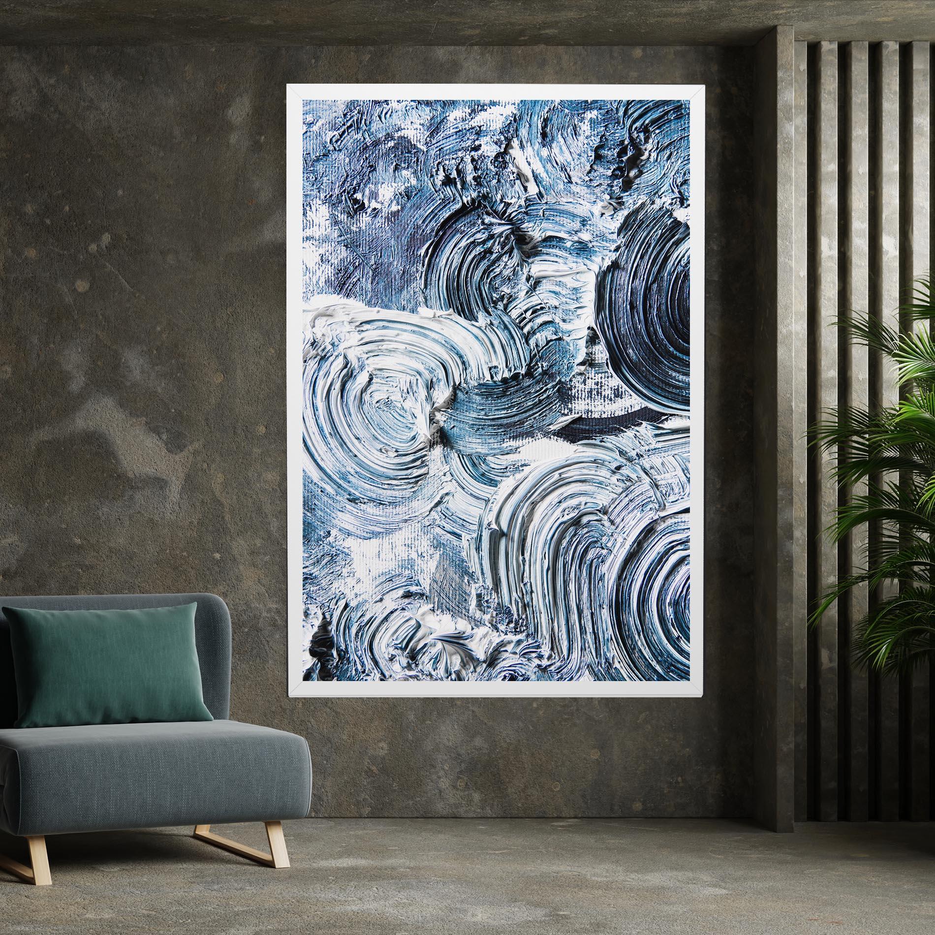 Tablou Canvas Cream Textured Painting mockup 7