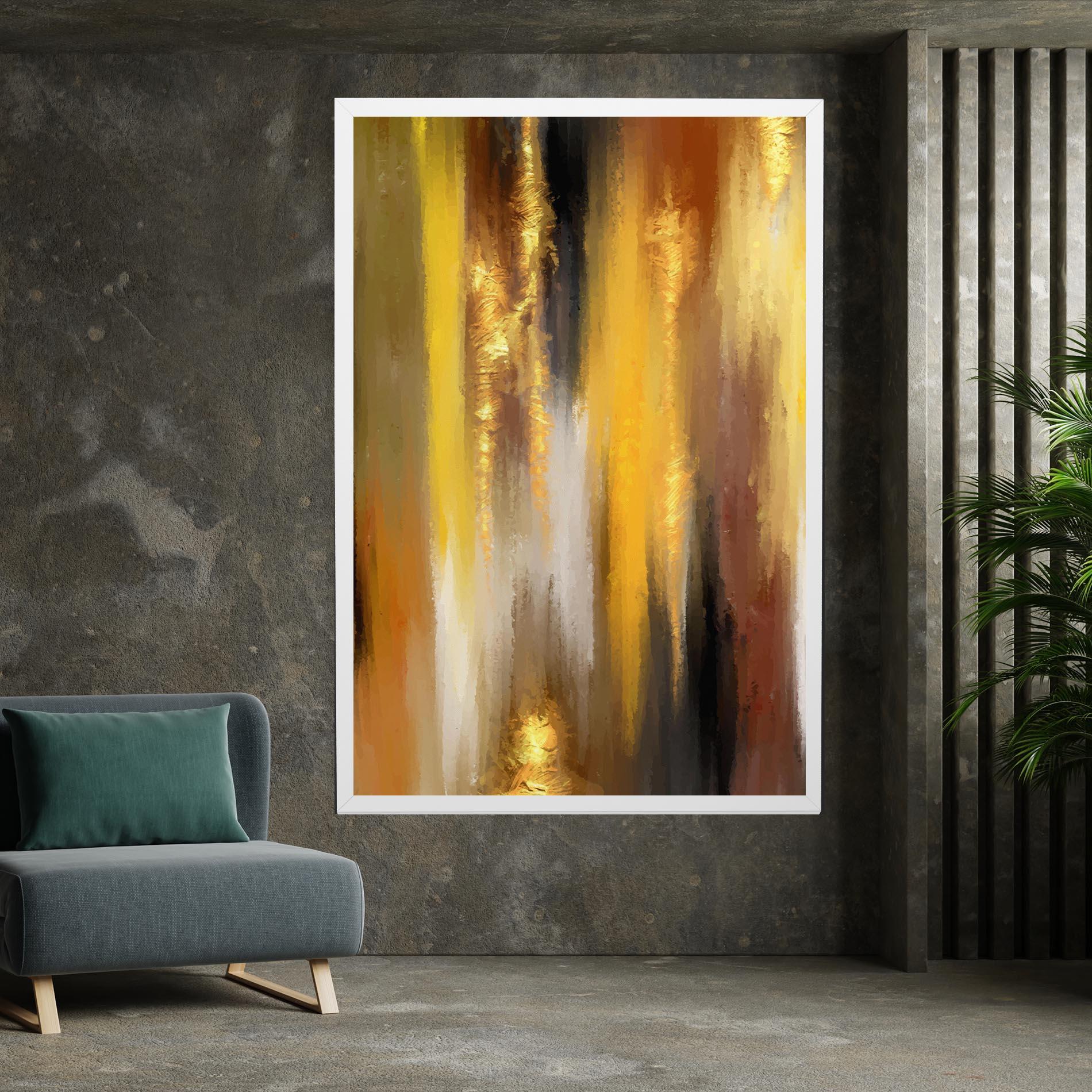Tablou Canvas Golden Brown Art mockup 7