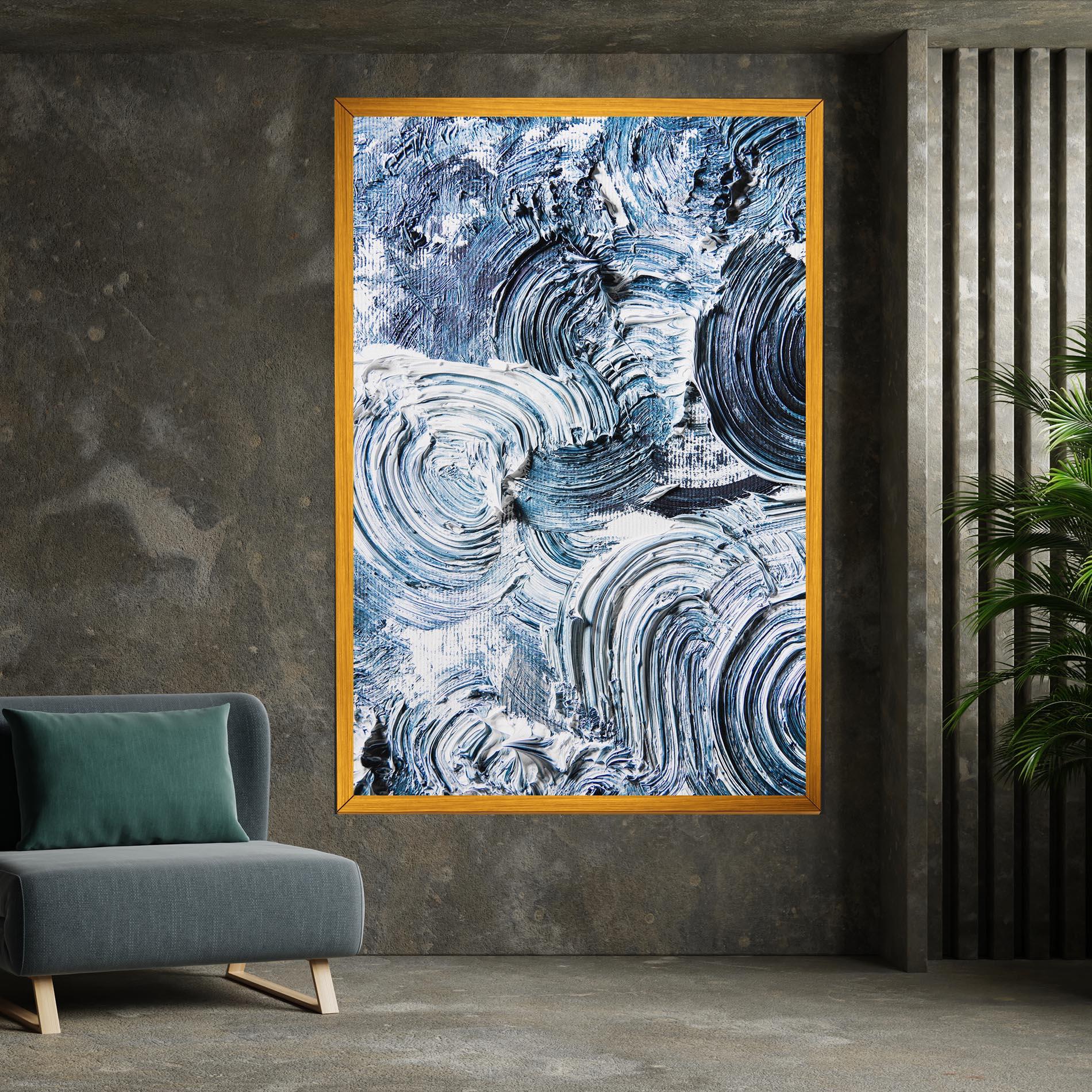 Tablou Canvas Cream Textured Painting mockup 7