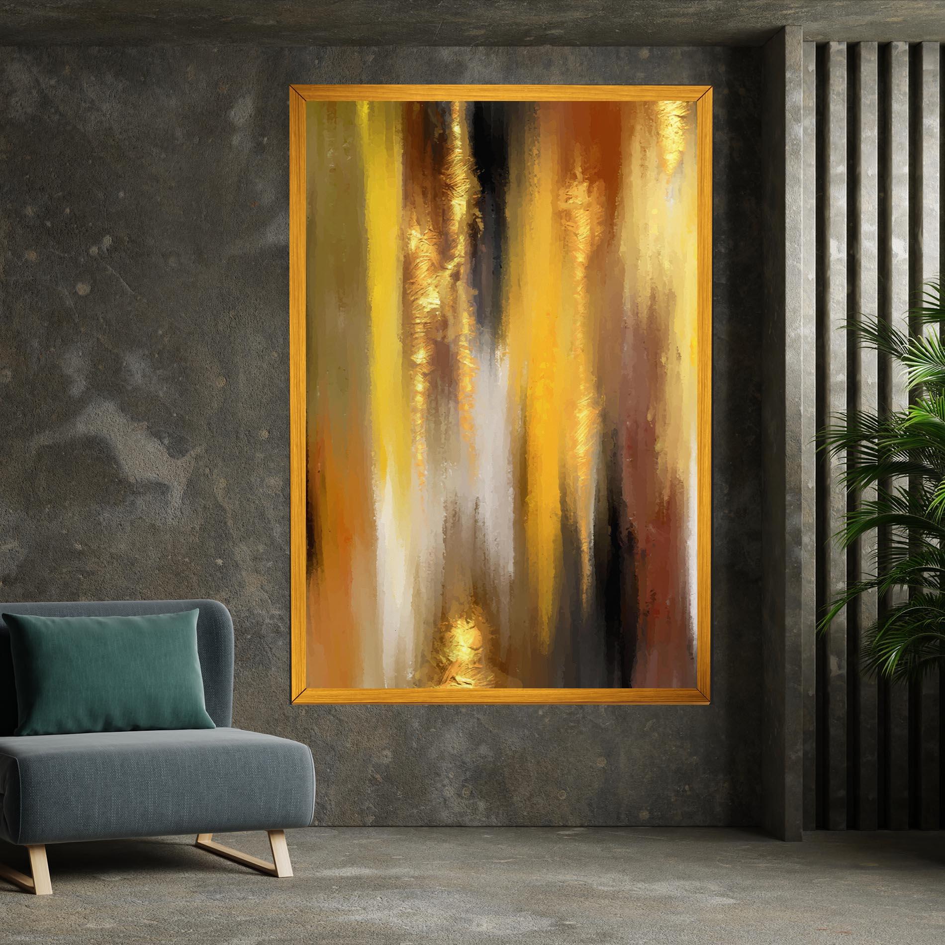 Tablou Canvas Golden Brown Art mockup 7