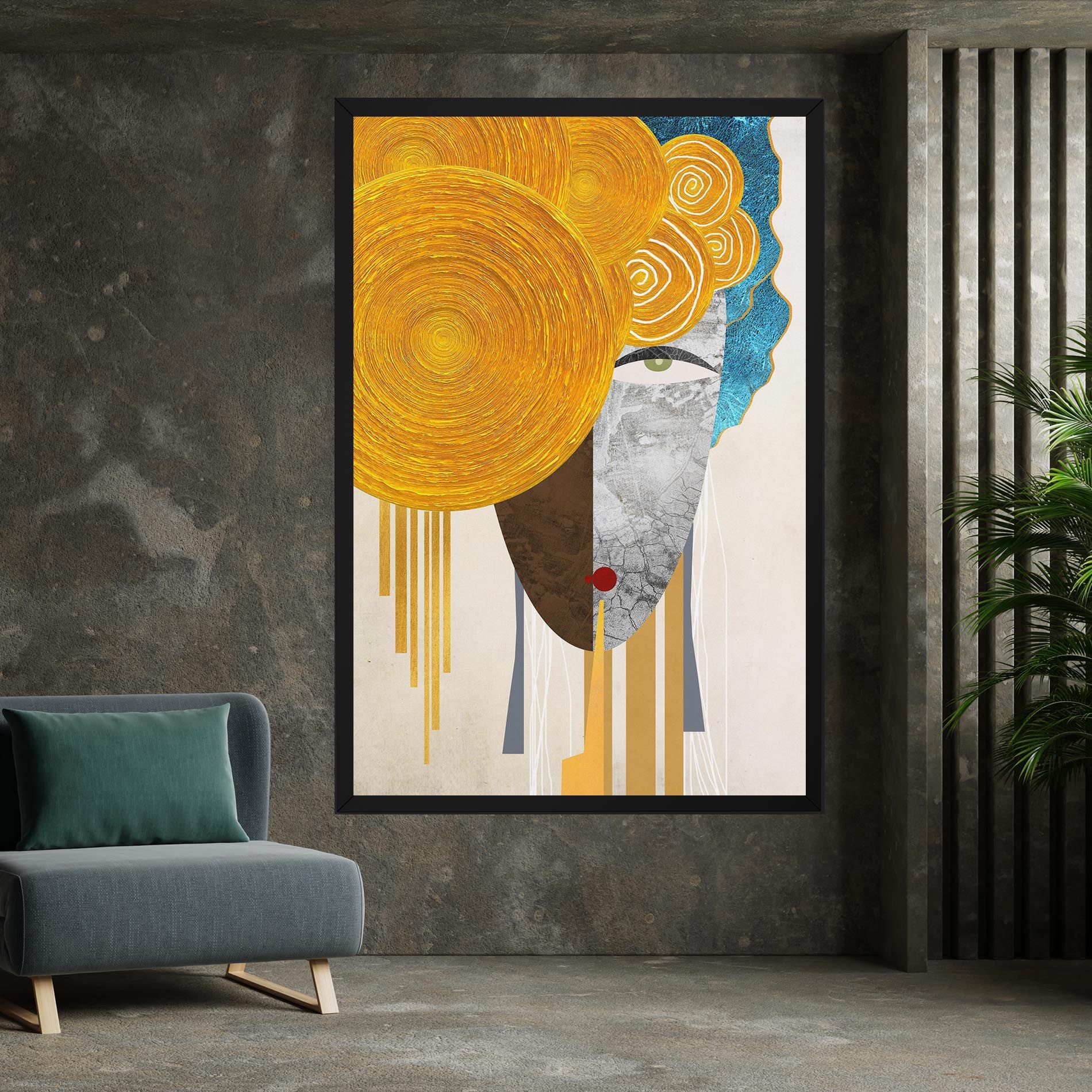 Abstract Grey Face 1 mockup 7