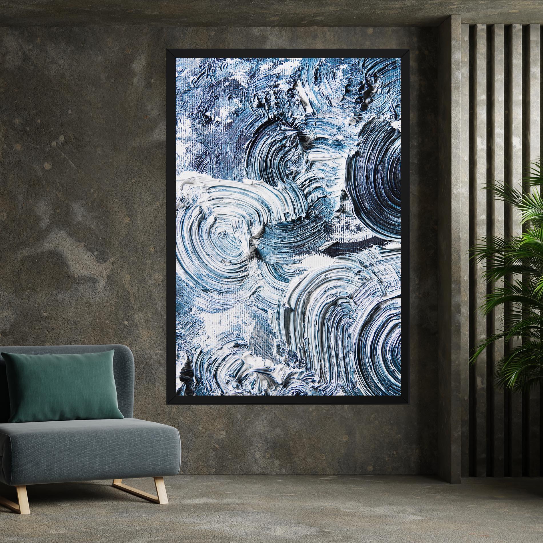 Tablou Canvas Cream Textured Painting mockup 7