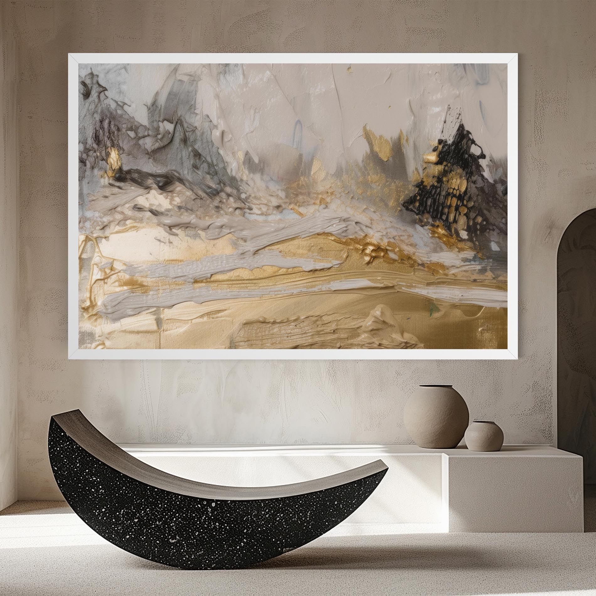 Abstract White Waves mockup 8