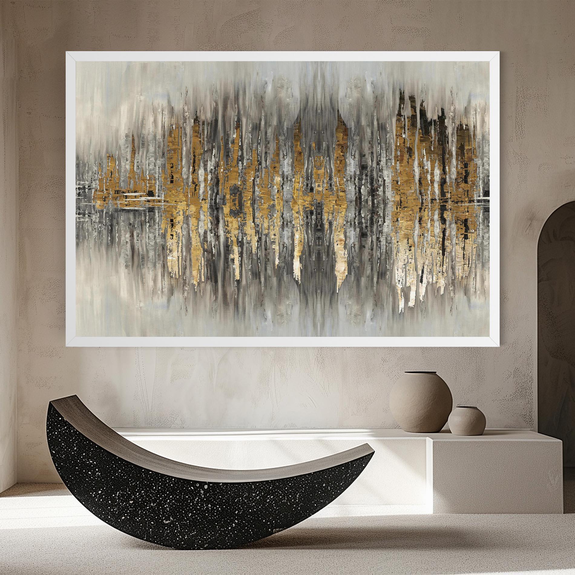 Tablou Canvas Acrylic Silver Paint mockup 8