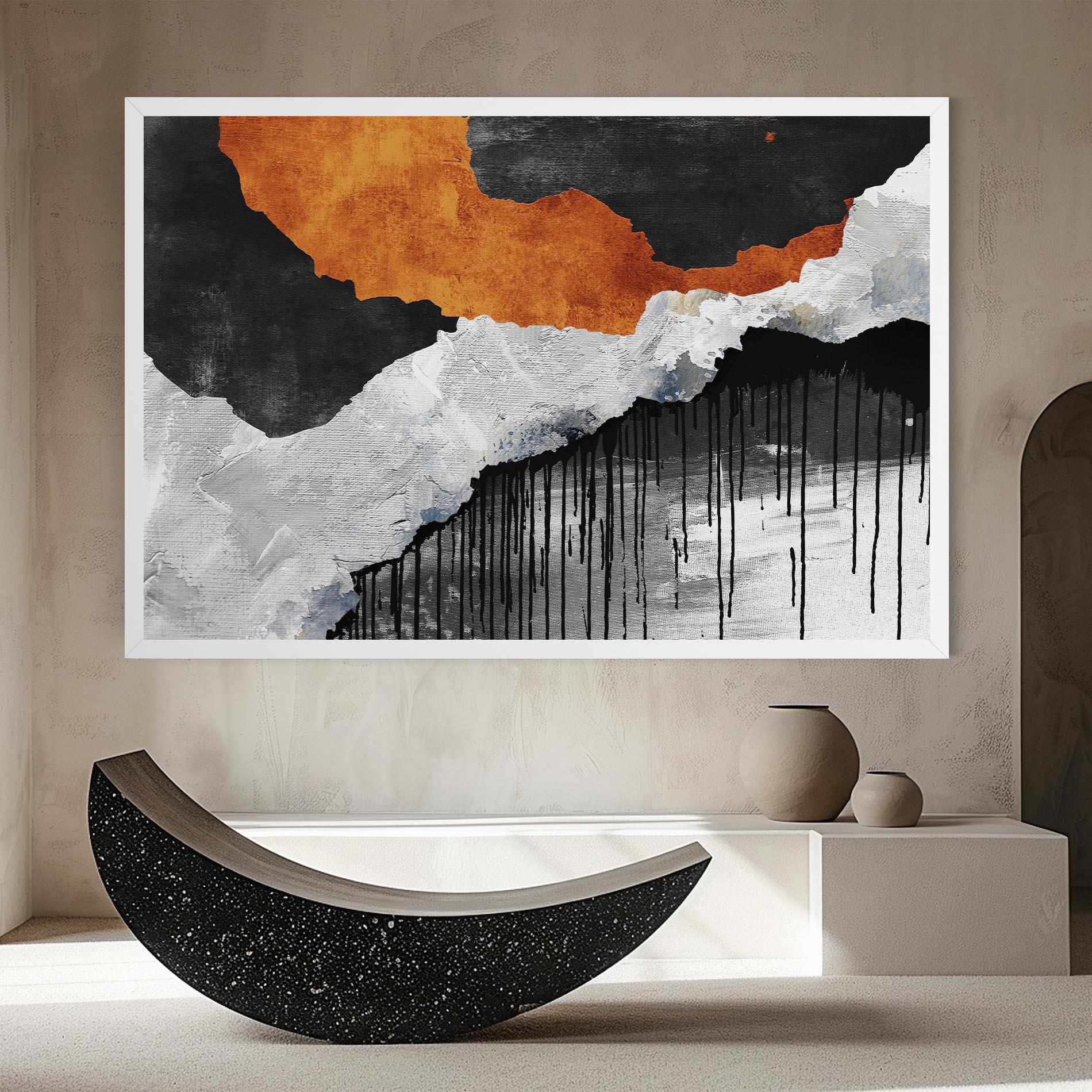 Tablou Canvas Black Paint Flowing mockup 8