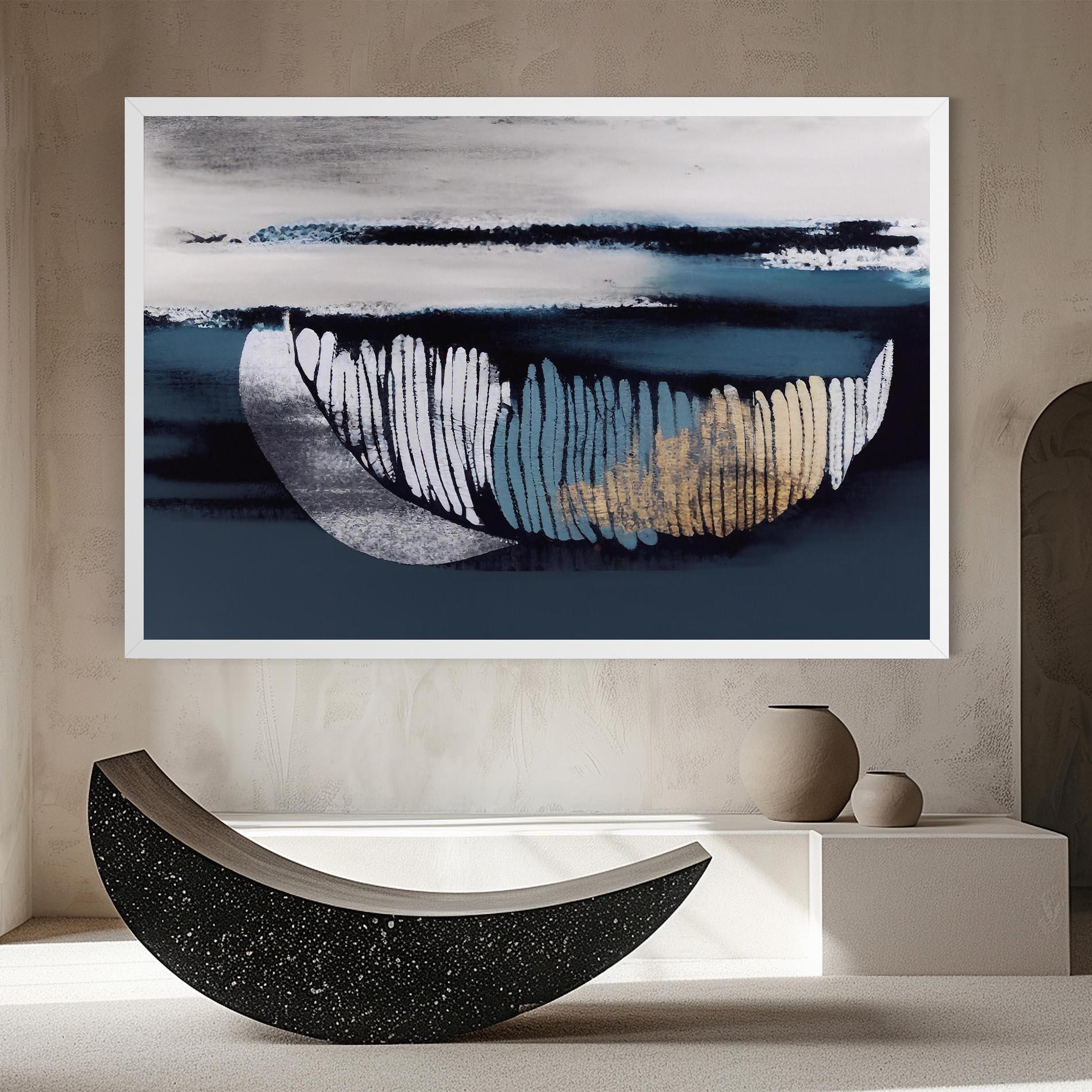 Tablou Canvas Blue Feather mockup 8