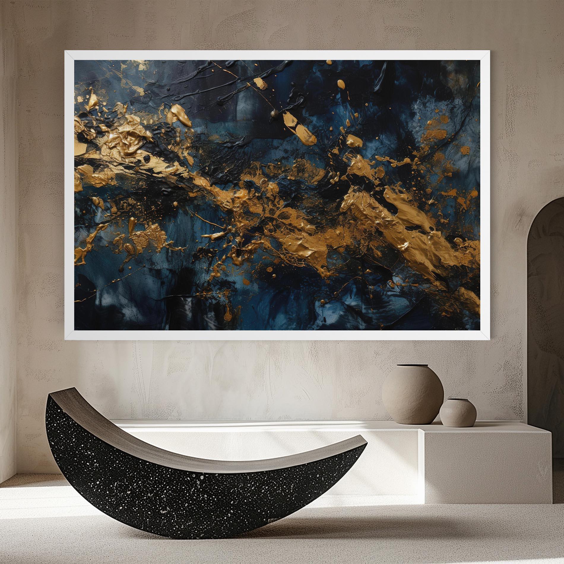 Tablou Canvas Gold Explosion mockup 8