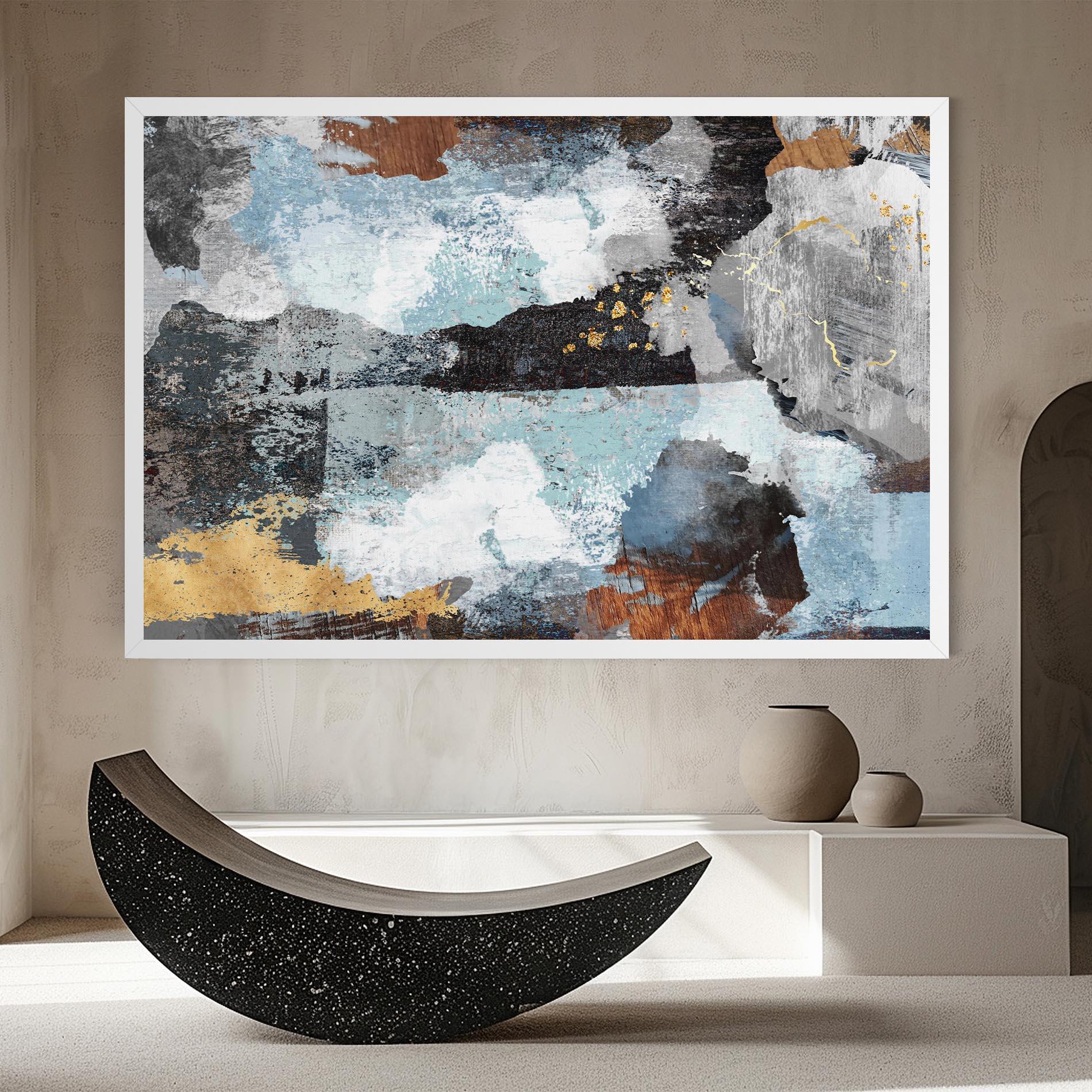 Tablou Canvas Gold Little Points mockup 8