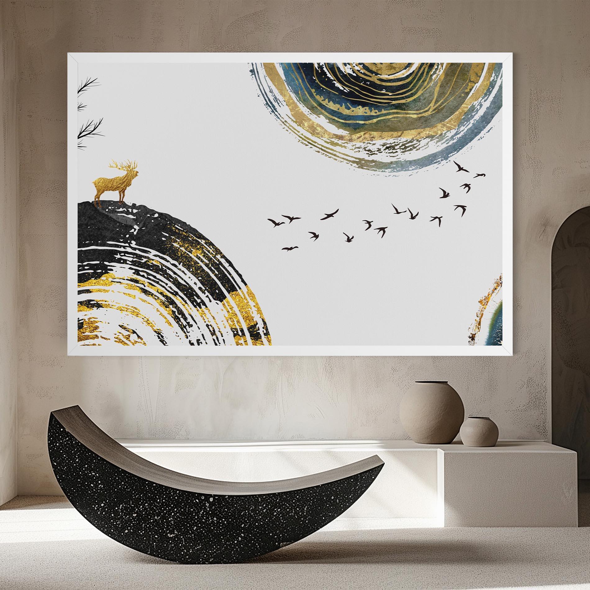 Tablou Canvas Golden Deer mockup 8