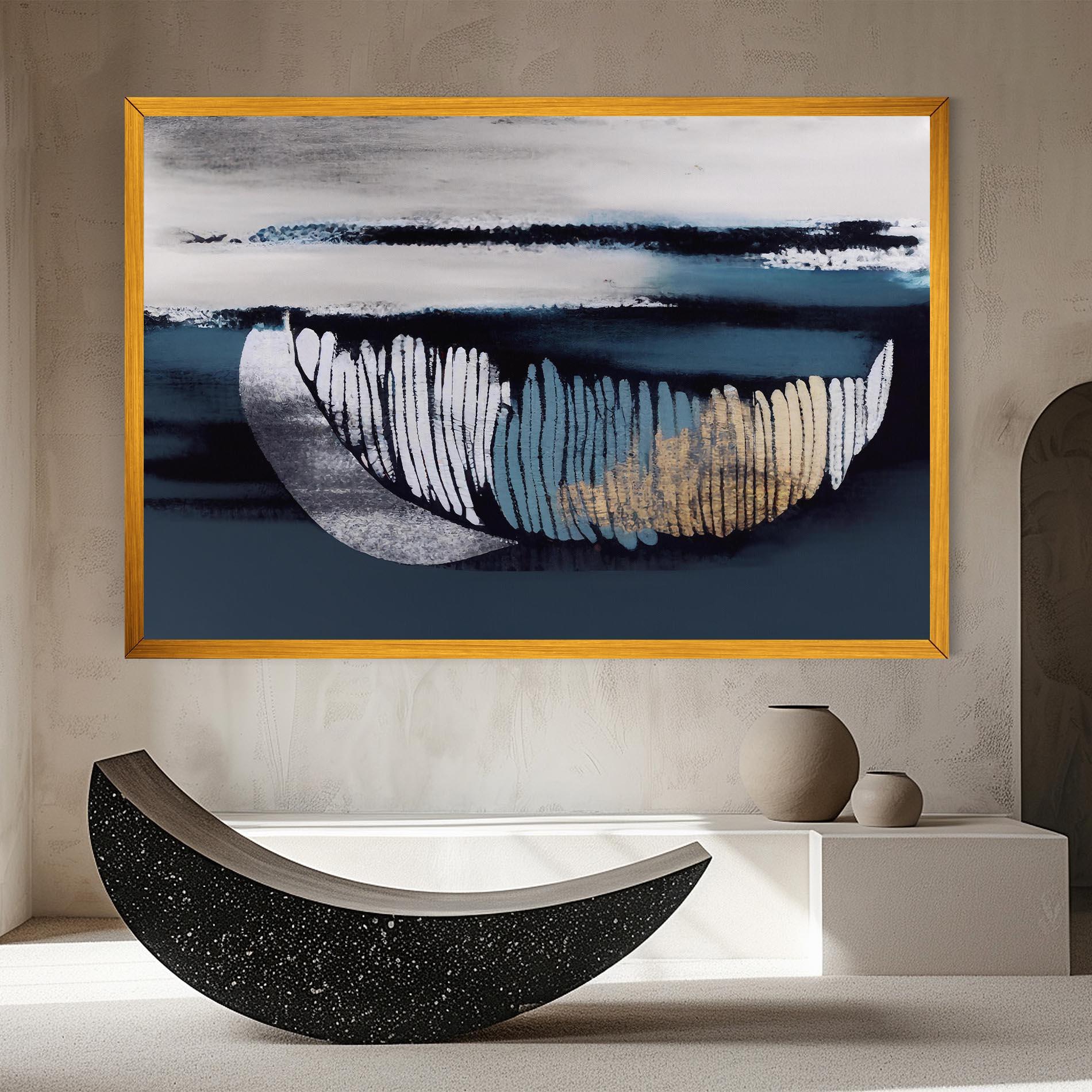 Tablou Canvas Blue Feather mockup 8