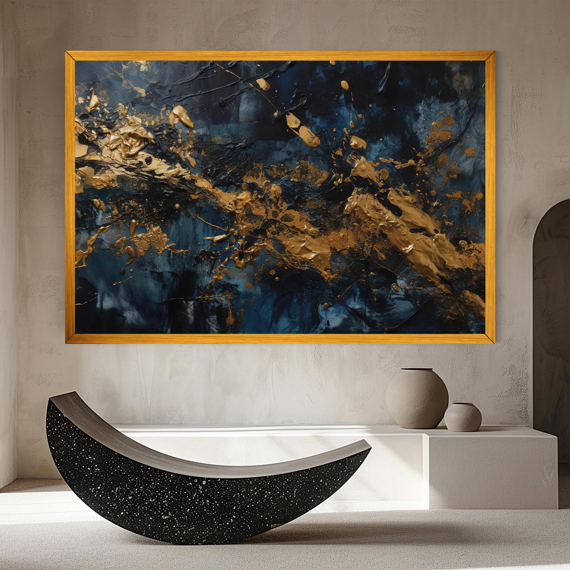 Tablou Canvas Gold Explosion mockup 8