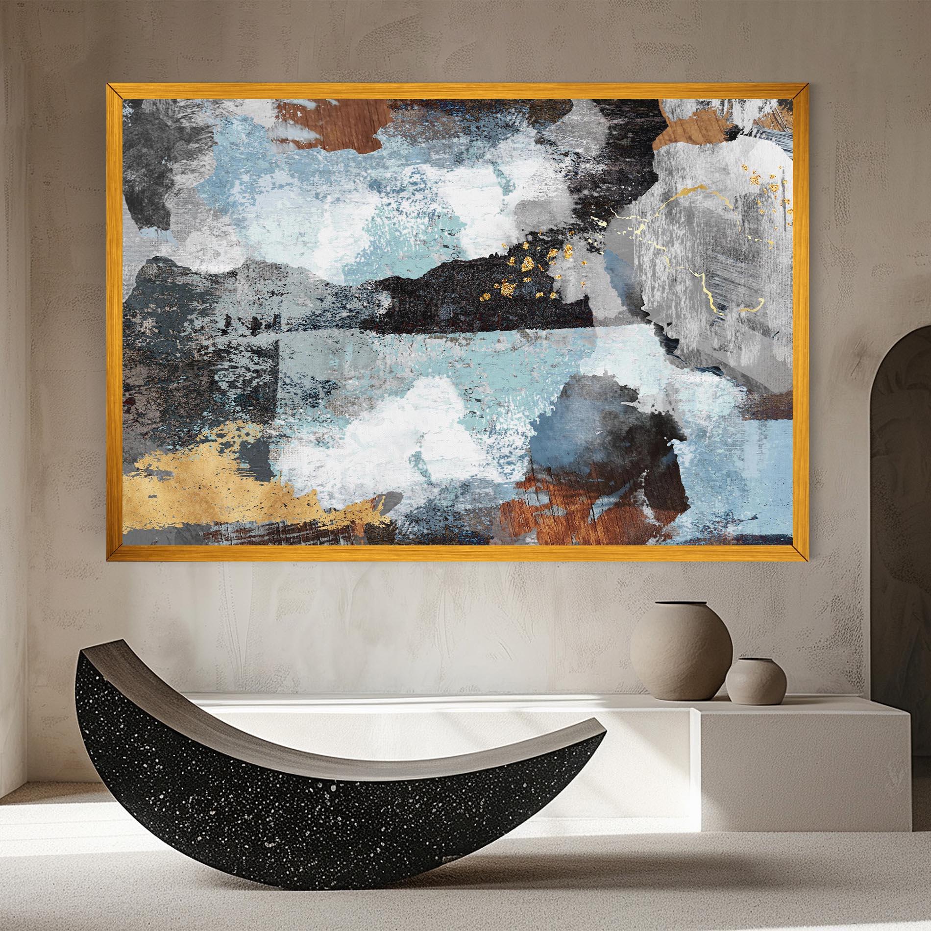 Tablou Canvas Gold Little Points mockup 8