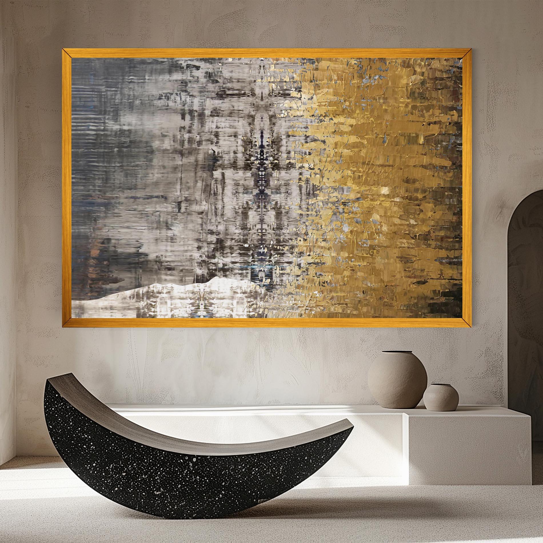 Tablou Canvas Gold Oil Paint mockup 8