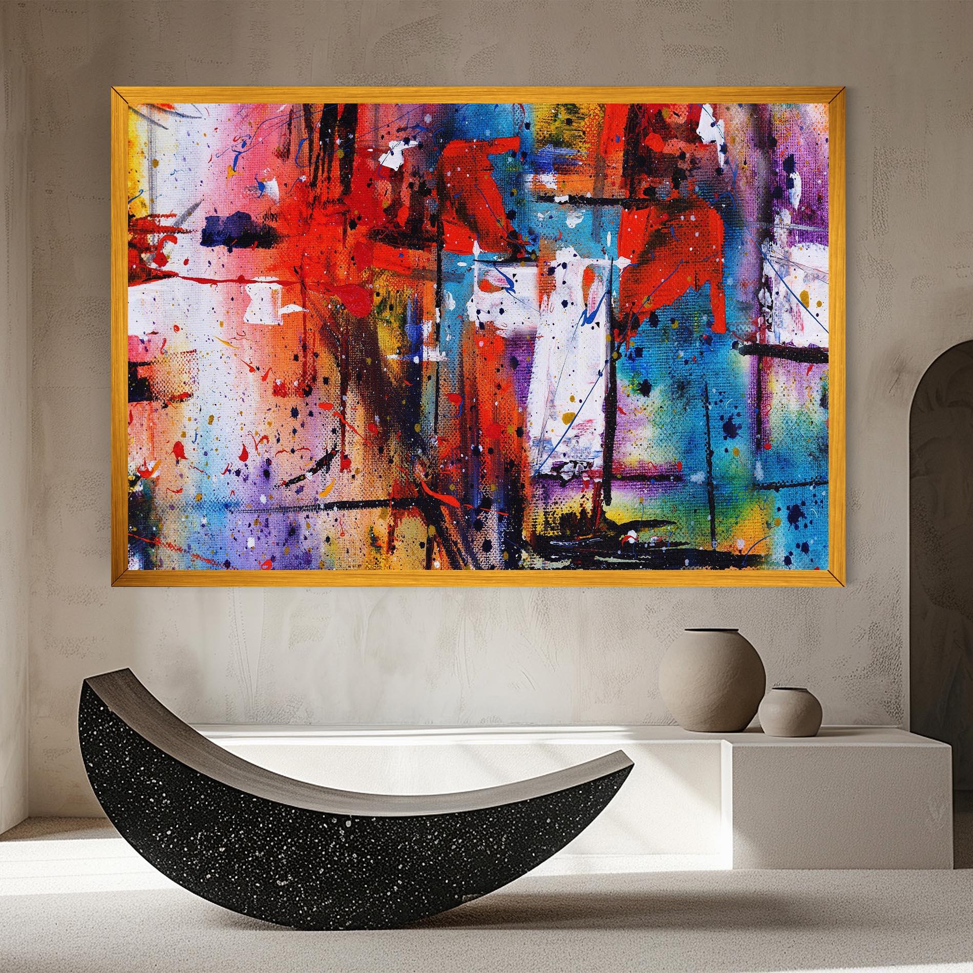 Tablou Canvas Hand Drawn Painting mockup 8