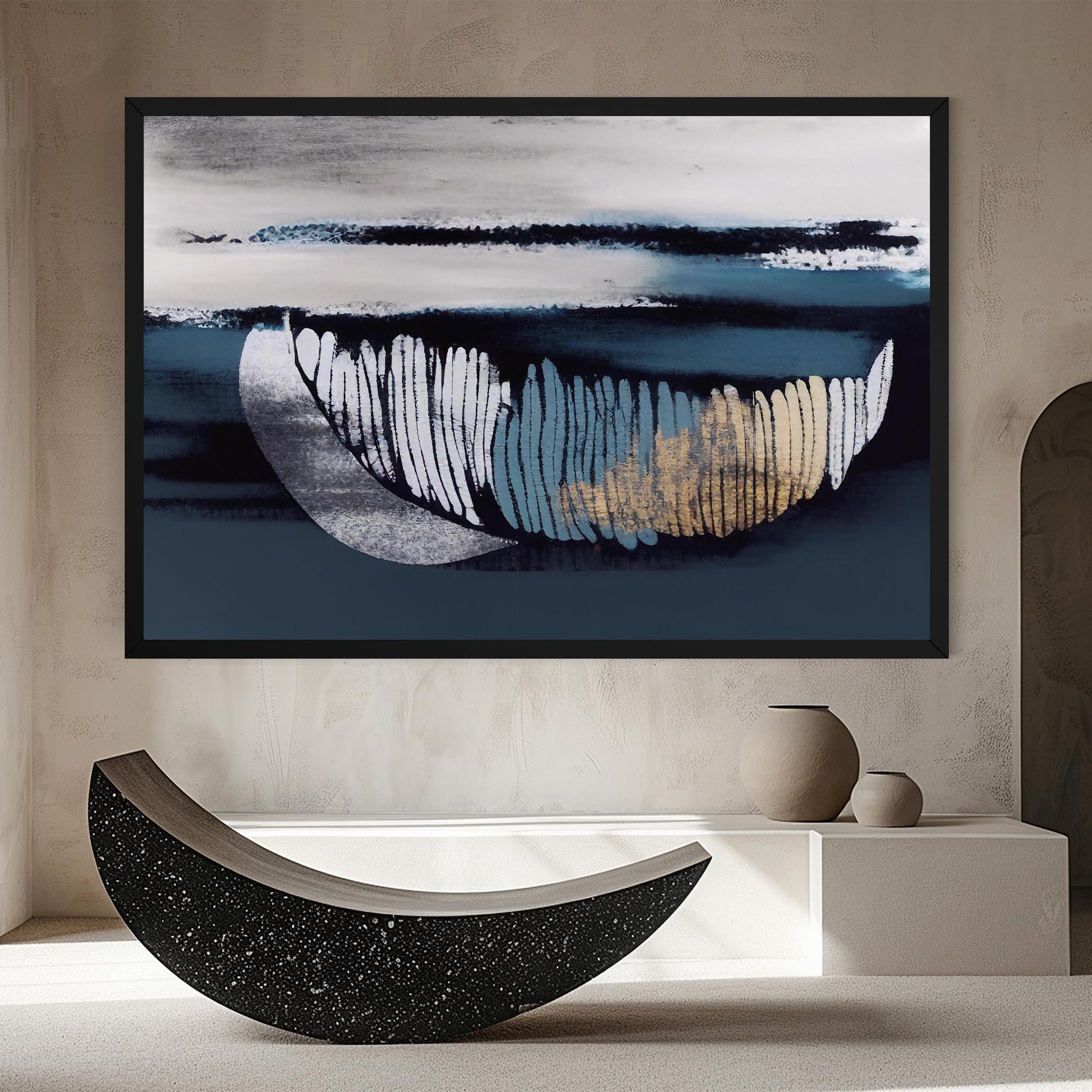 Tablou Canvas Blue Feather mockup 8