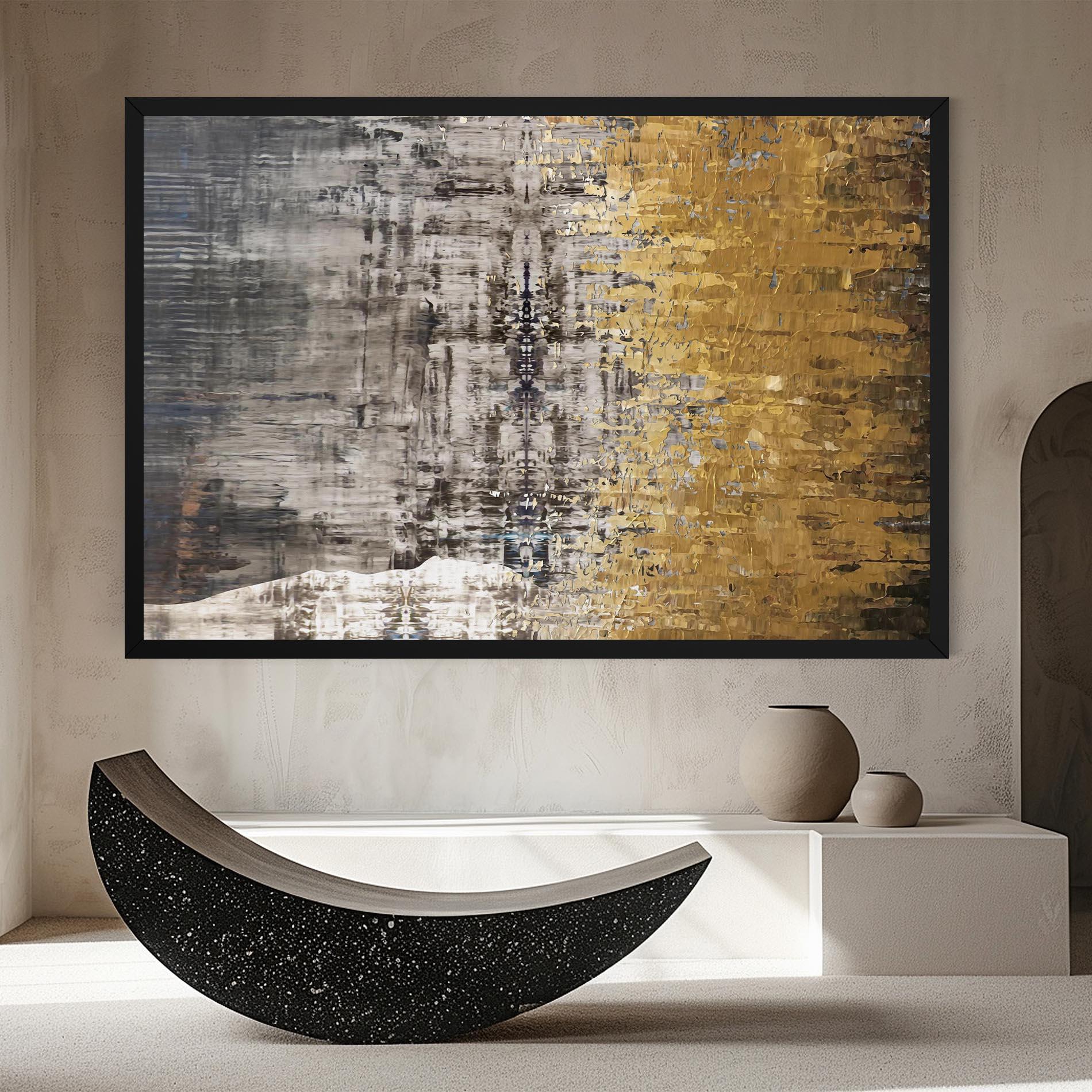 Tablou Canvas Gold Oil Paint mockup 8