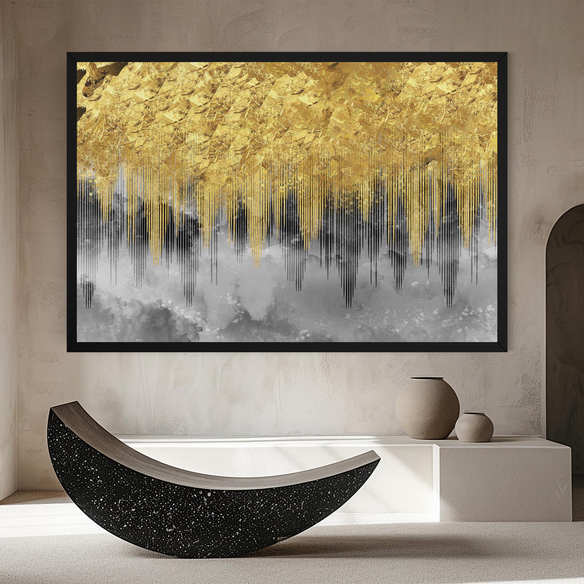 Tablou Canvas Golden Grey mockup 8