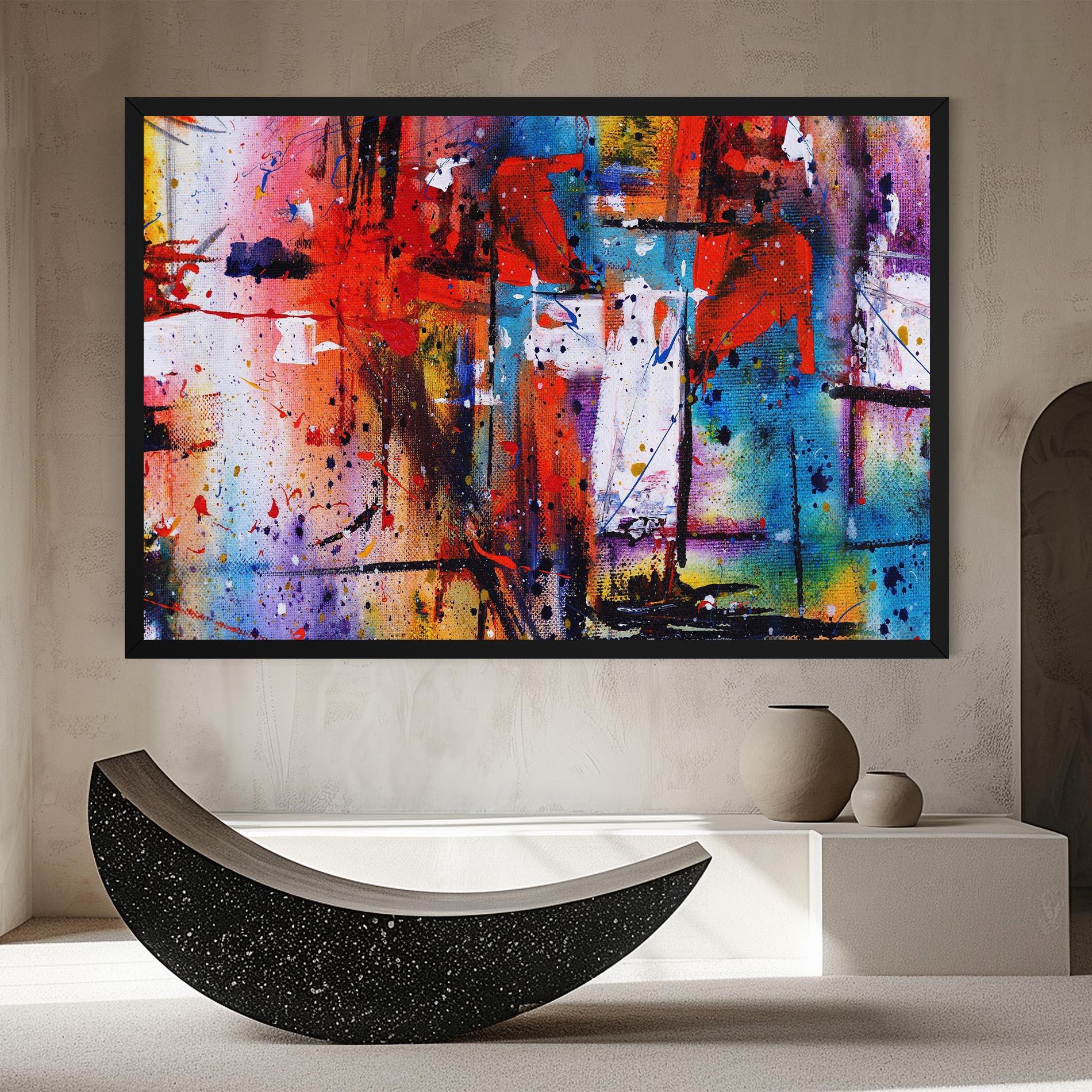 Tablou Canvas Hand Drawn Painting mockup 8