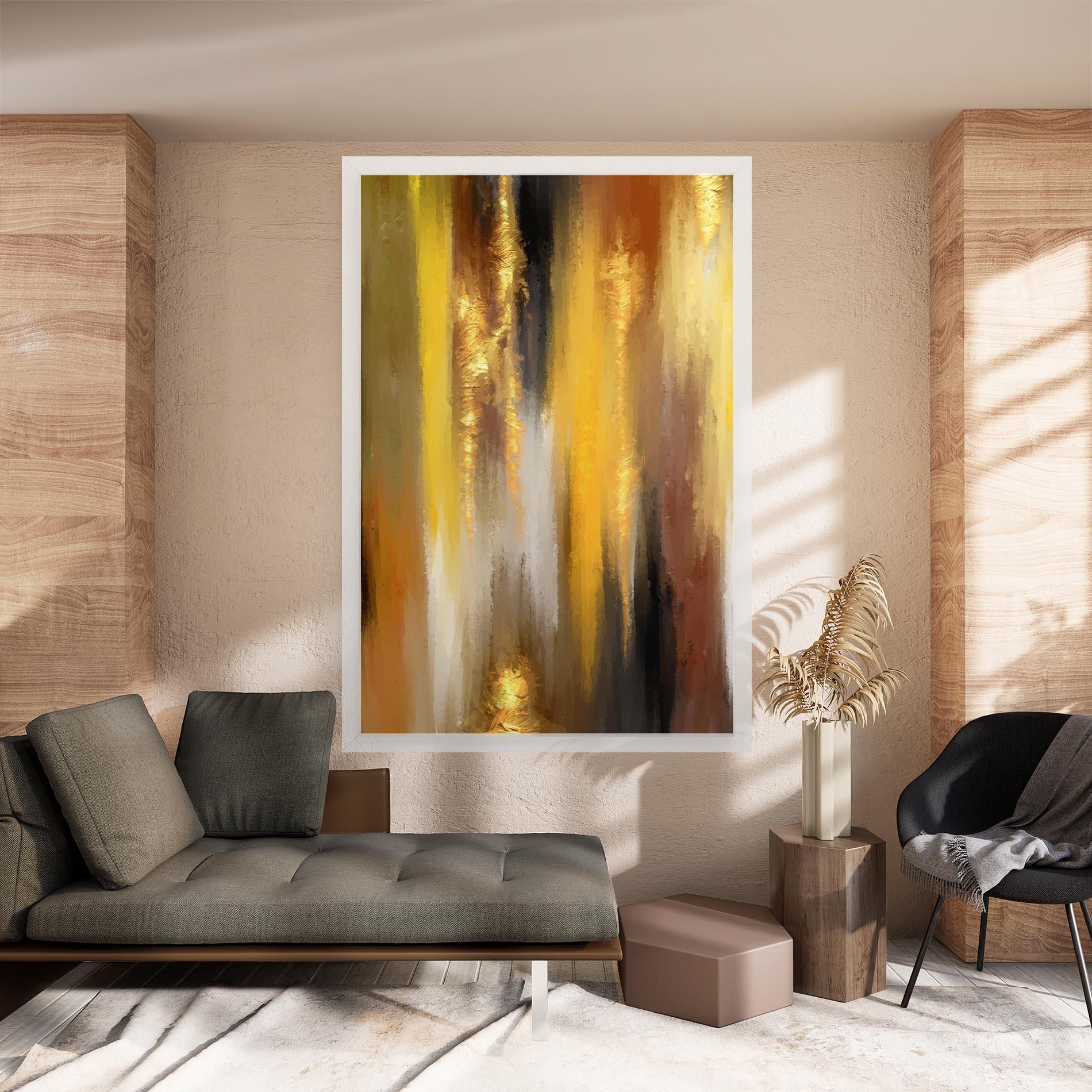 Tablou Canvas Golden Brown Art mockup 8