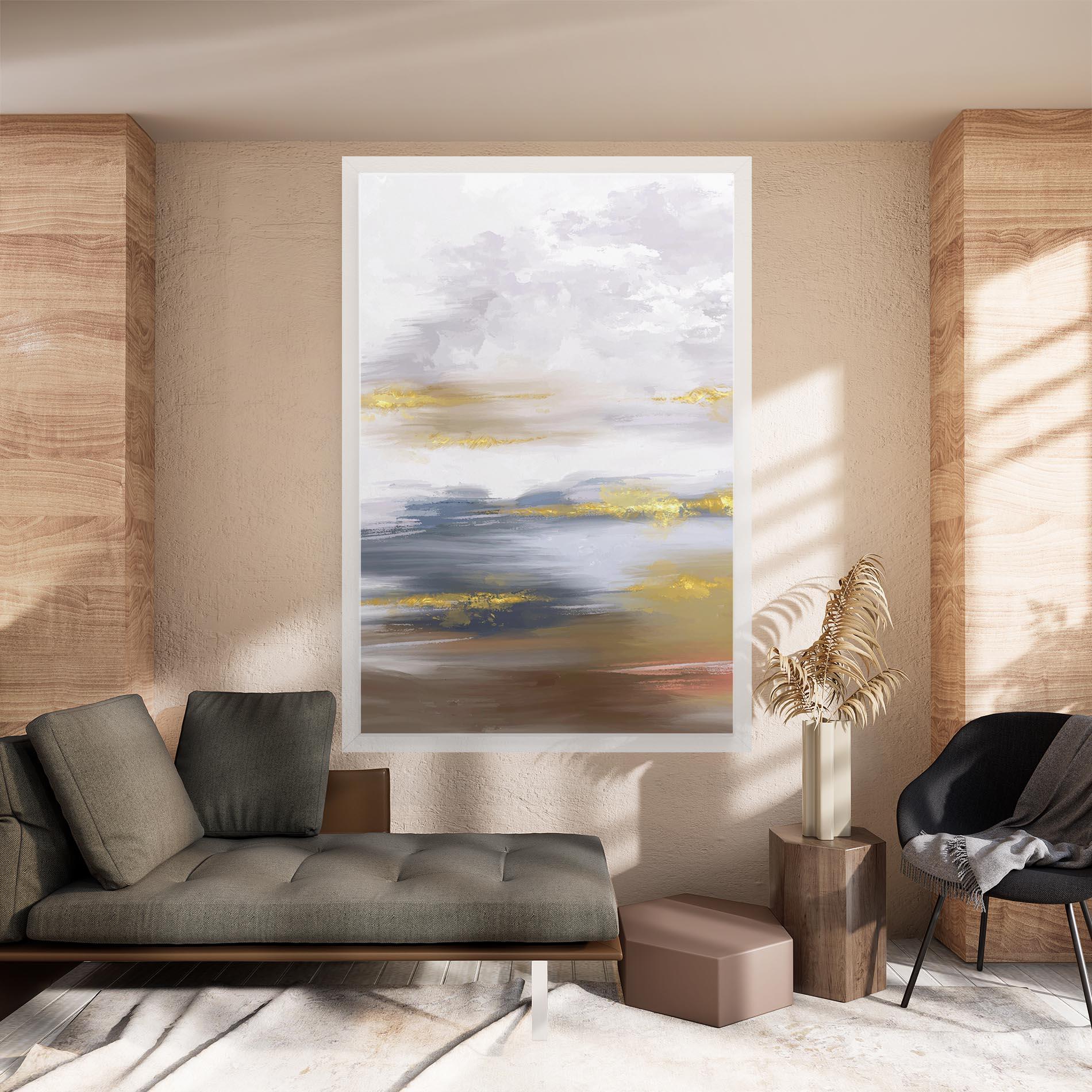 Tablou Canvas Messy Gold Art mockup 8