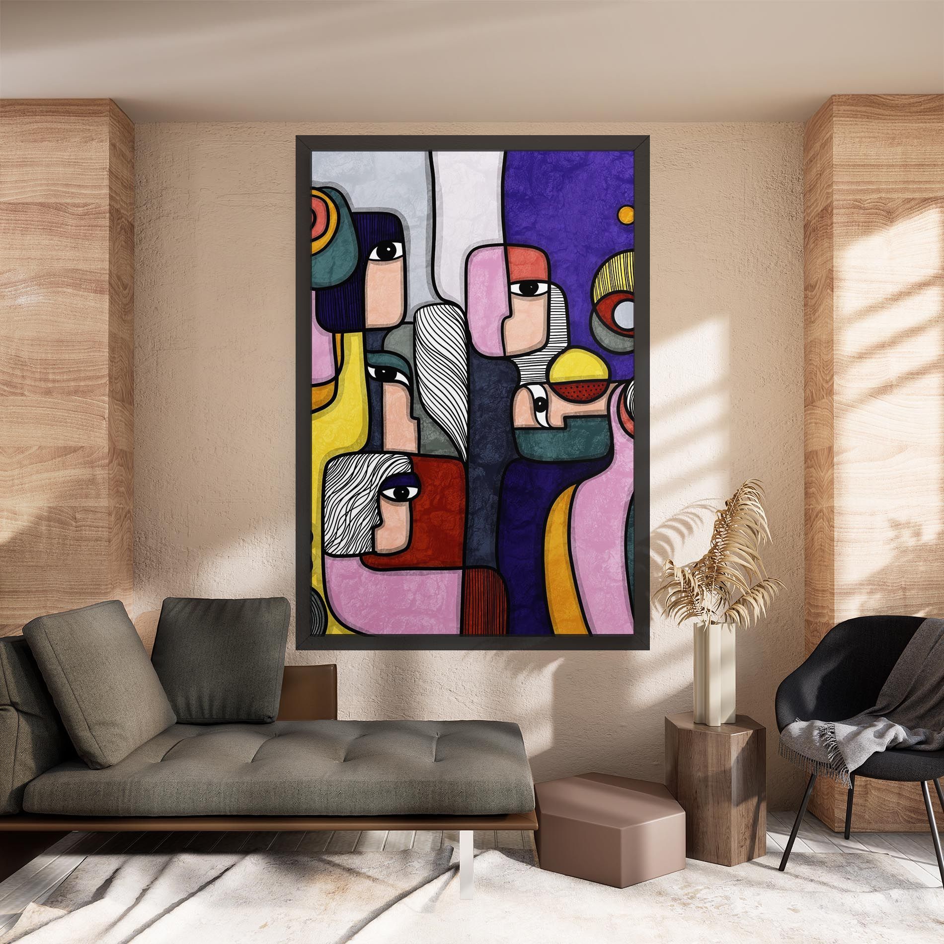 Abstract Looking Eyes mockup 8