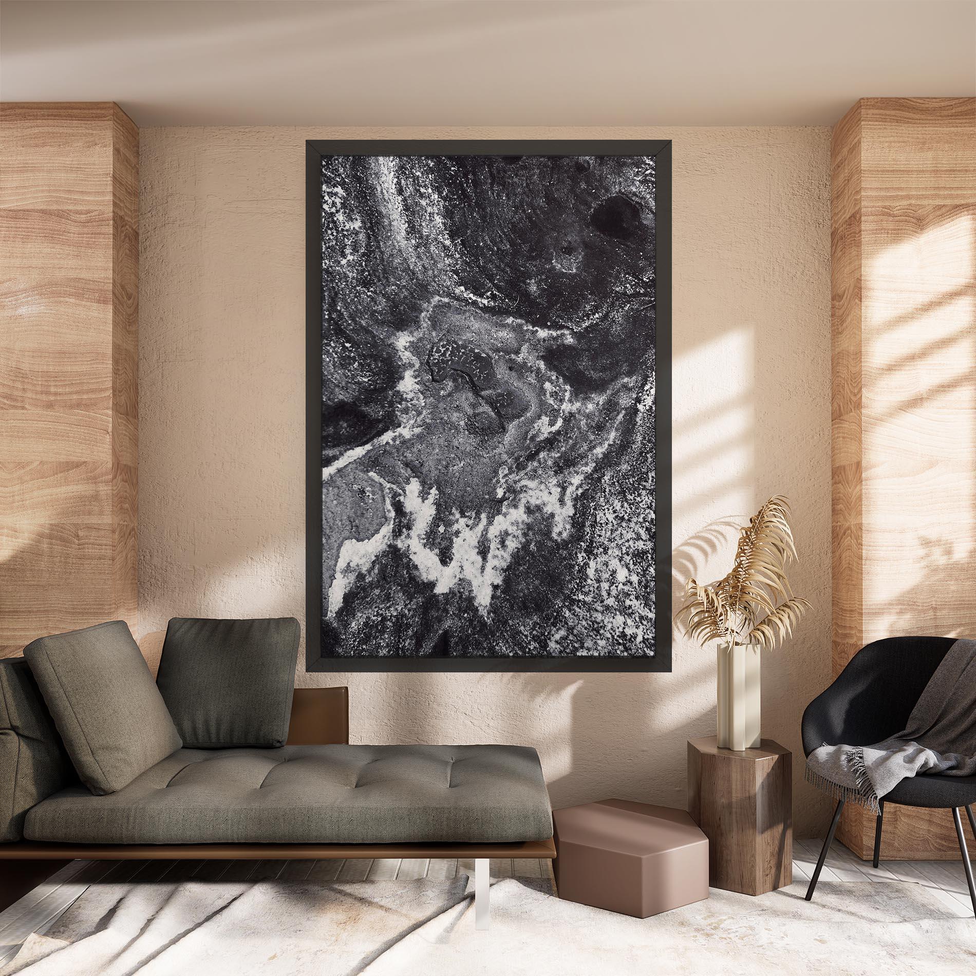 Tablou Canvas Black And White Abstract mockup 8