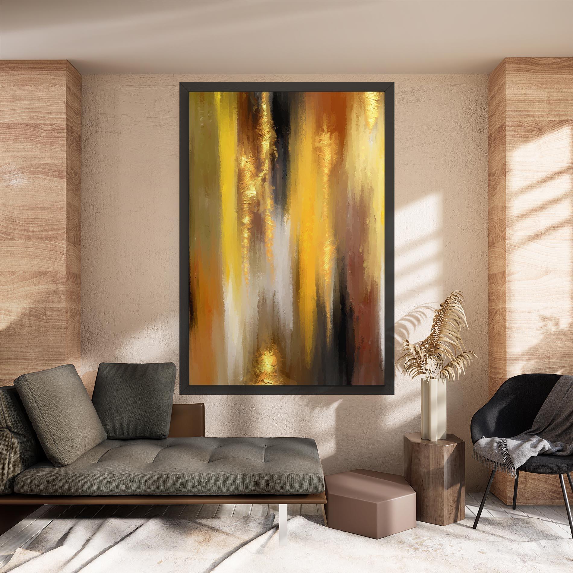 Tablou Canvas Golden Brown Art mockup 8