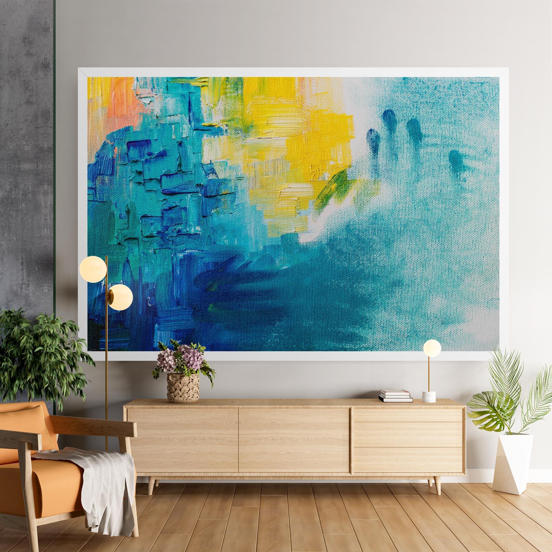 Tablou Canvas Abstract Hand Mark mockup 9