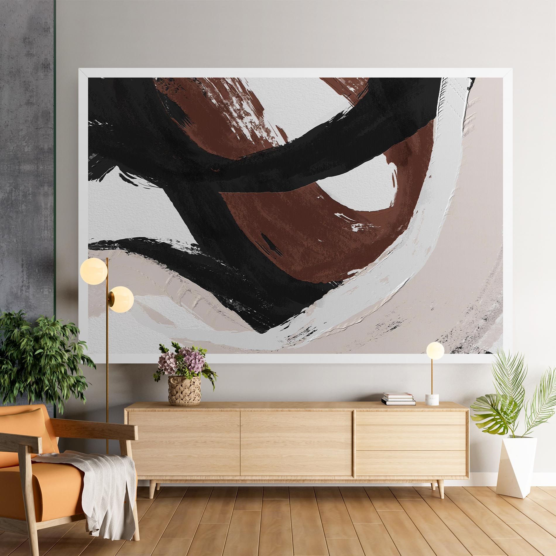 Cream Abstract mockup 9