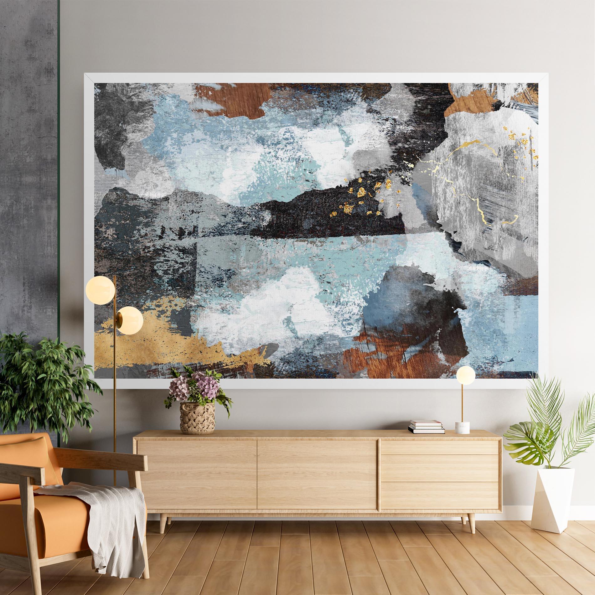 Tablou Canvas Gold Little Points mockup 9