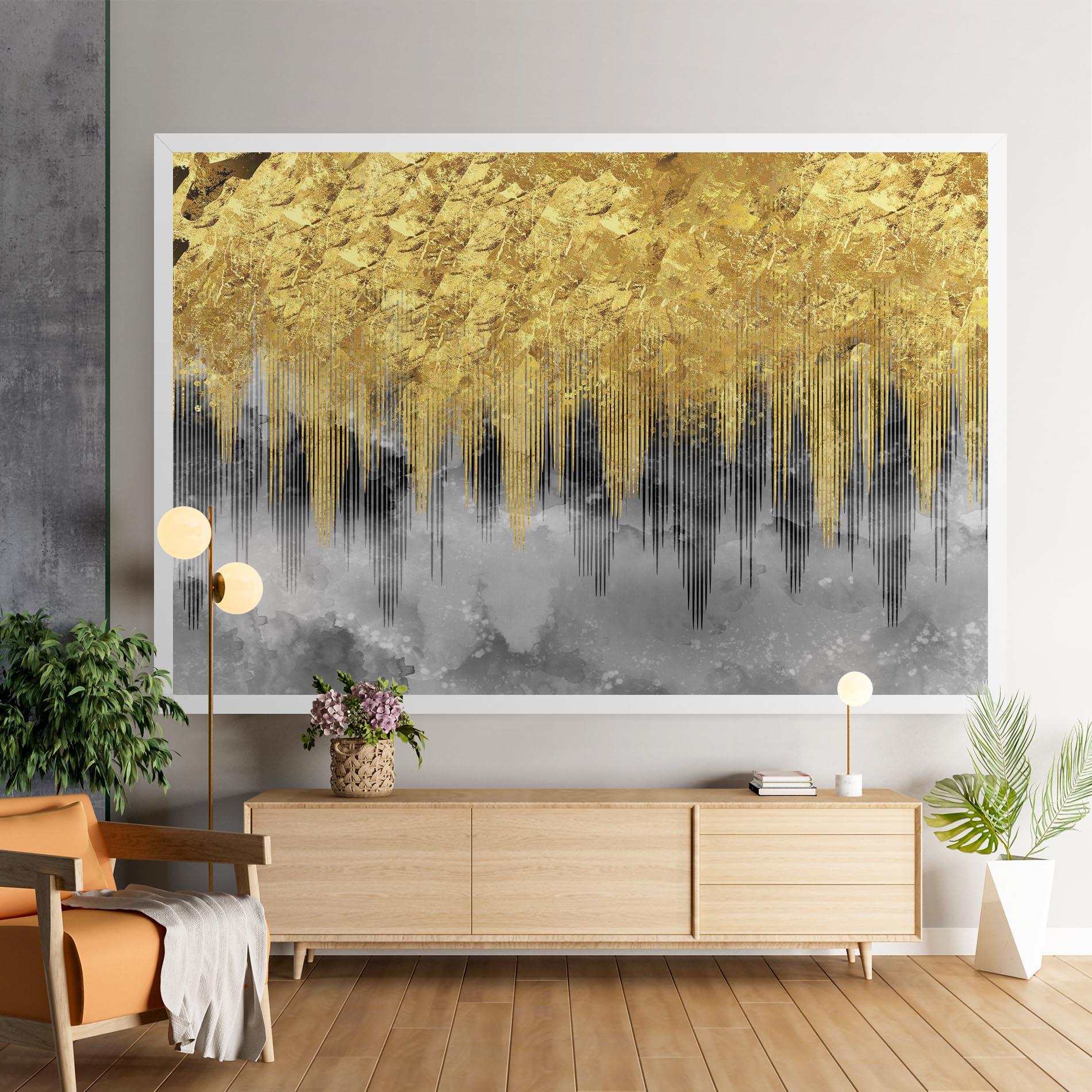 Tablou Canvas Golden Grey mockup 9