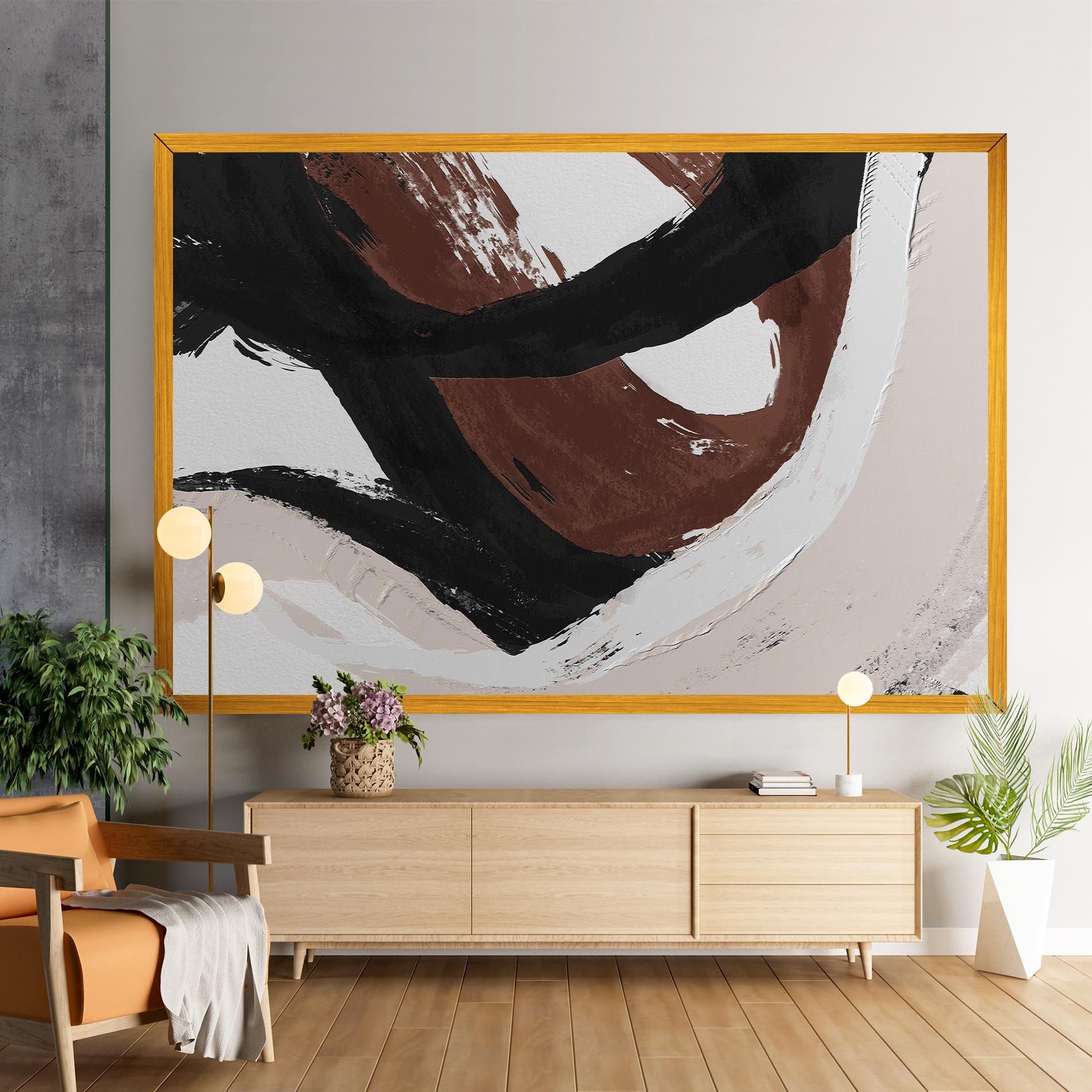 Cream Abstract mockup 9