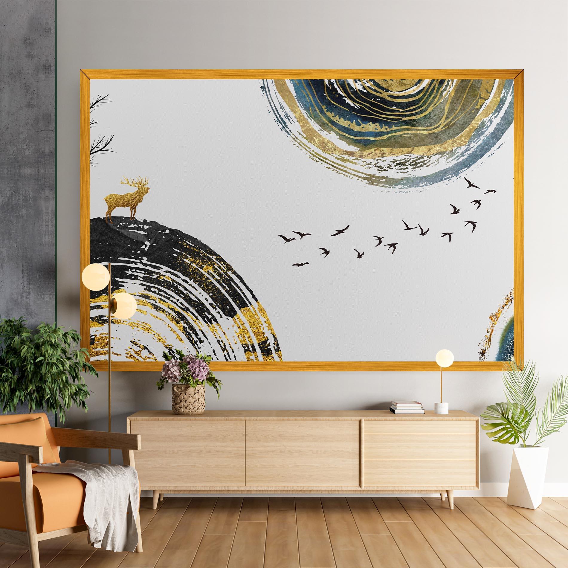 Tablou Canvas Golden Deer mockup 9