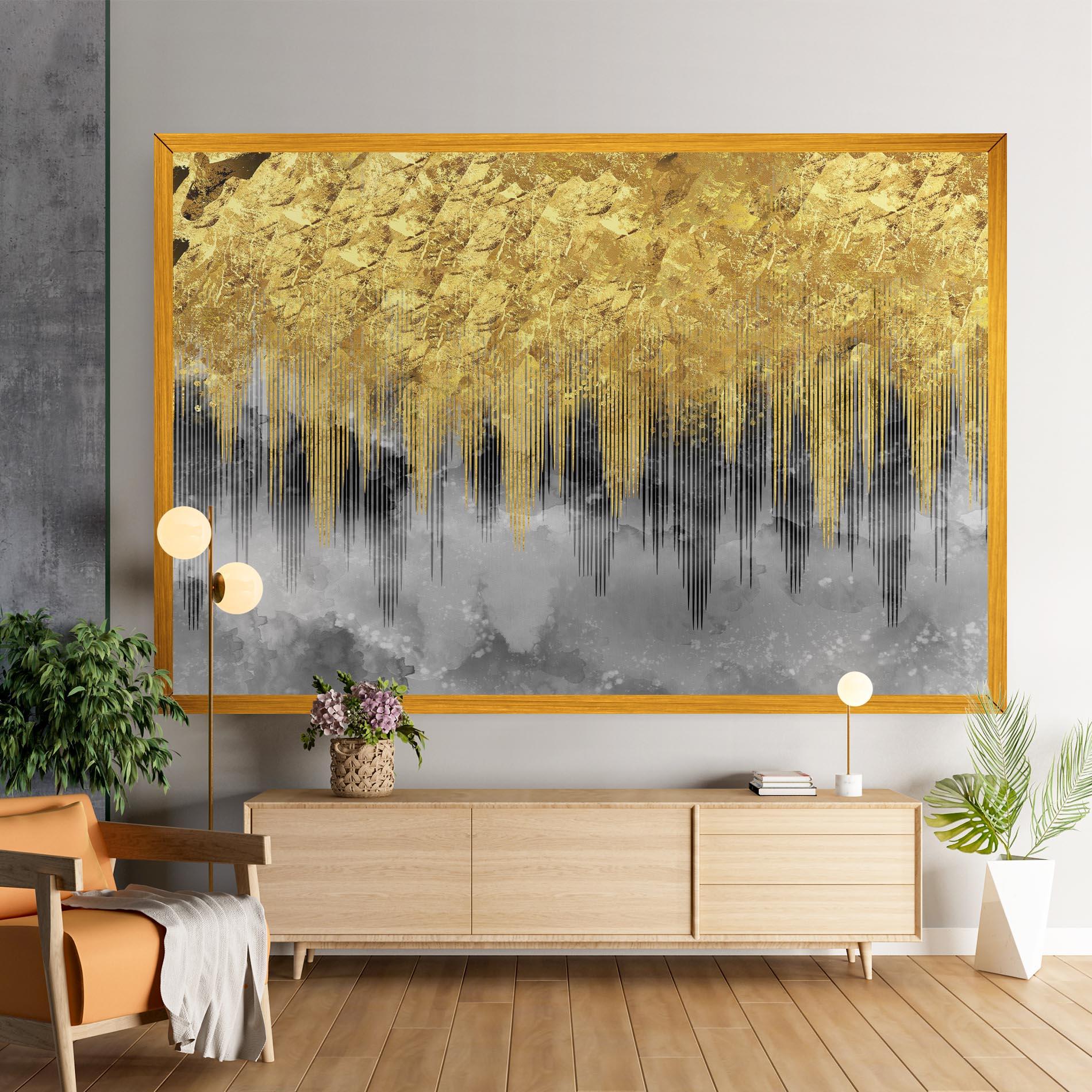 Tablou Canvas Golden Grey mockup 9