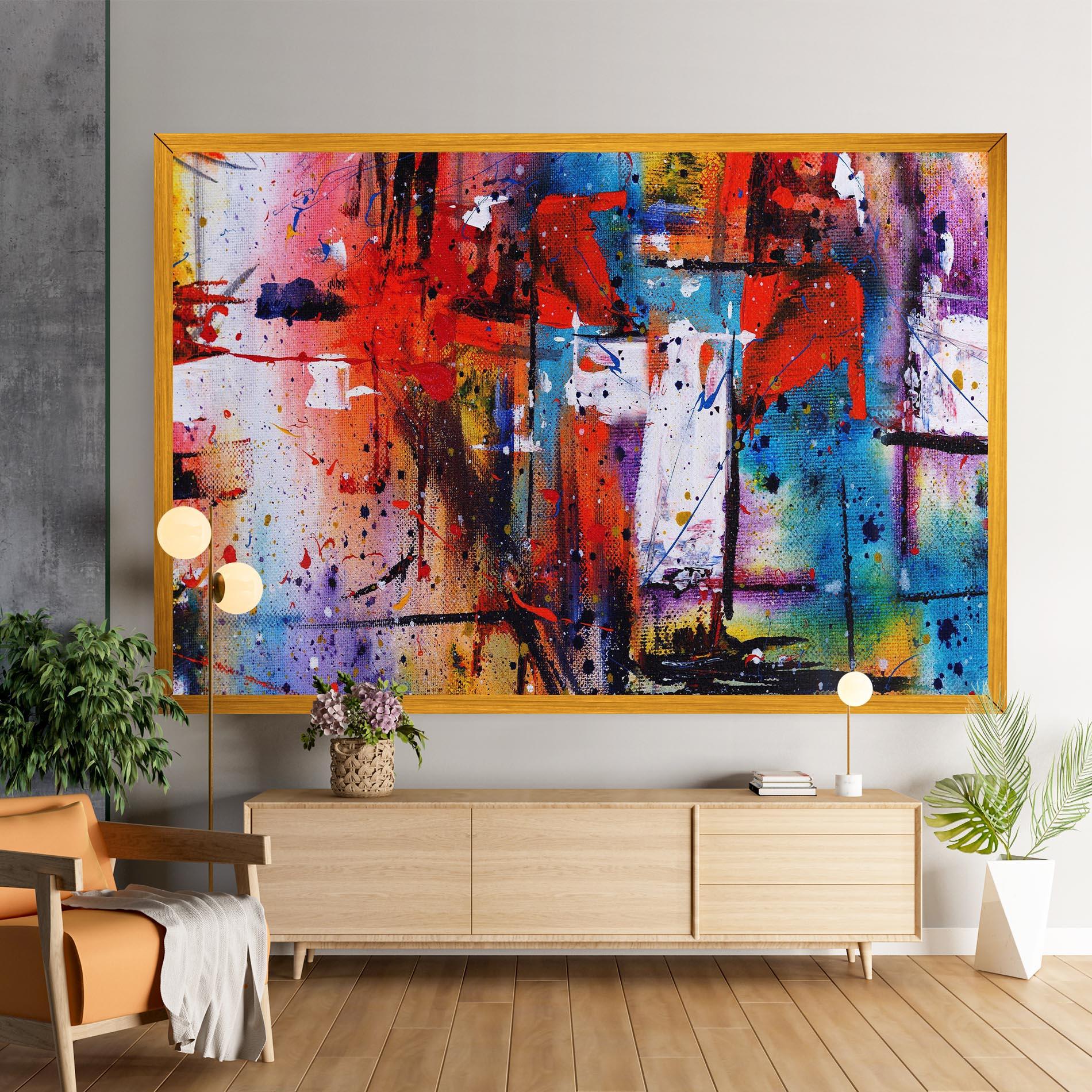 Tablou Canvas Hand Drawn Painting mockup 9