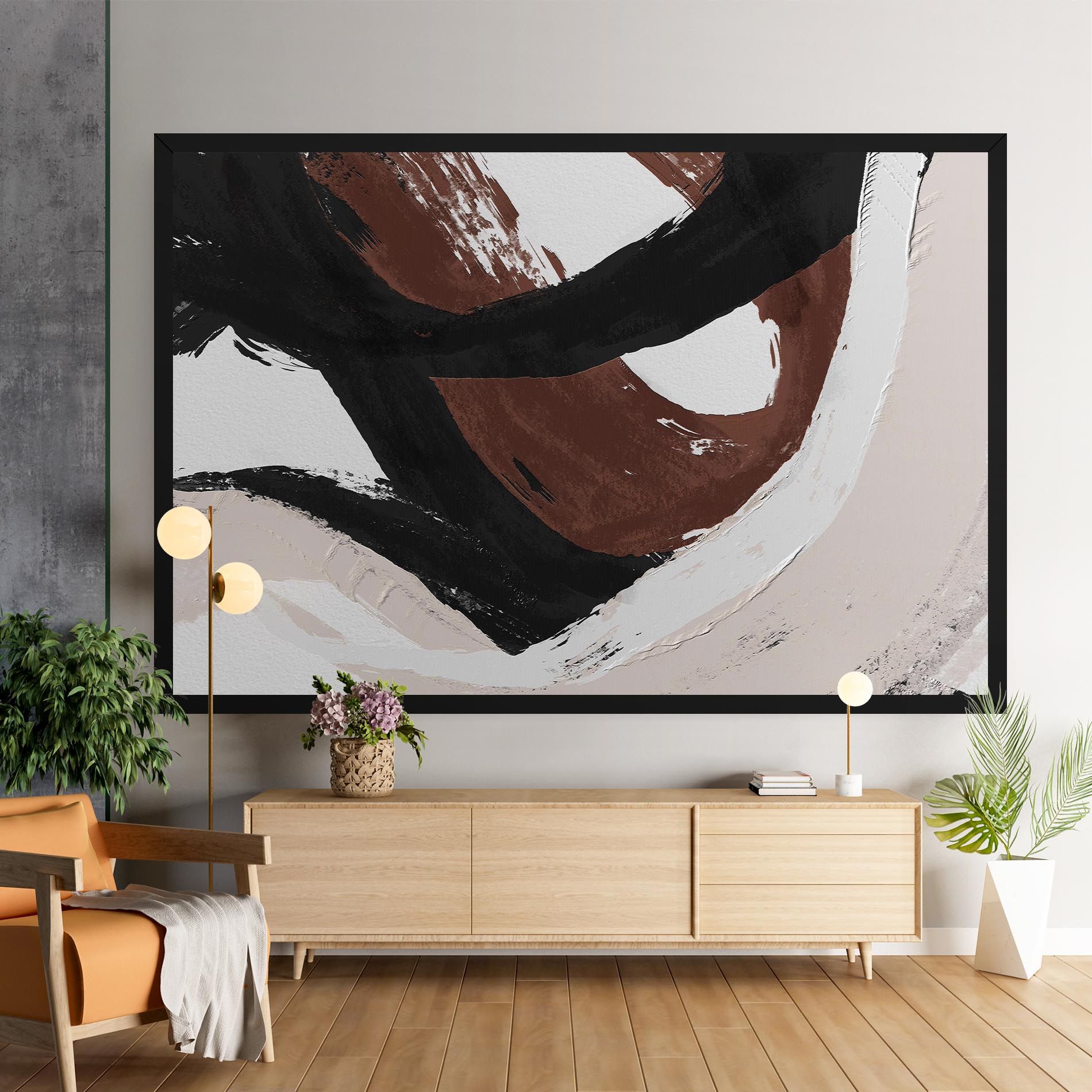 Cream Abstract mockup 9