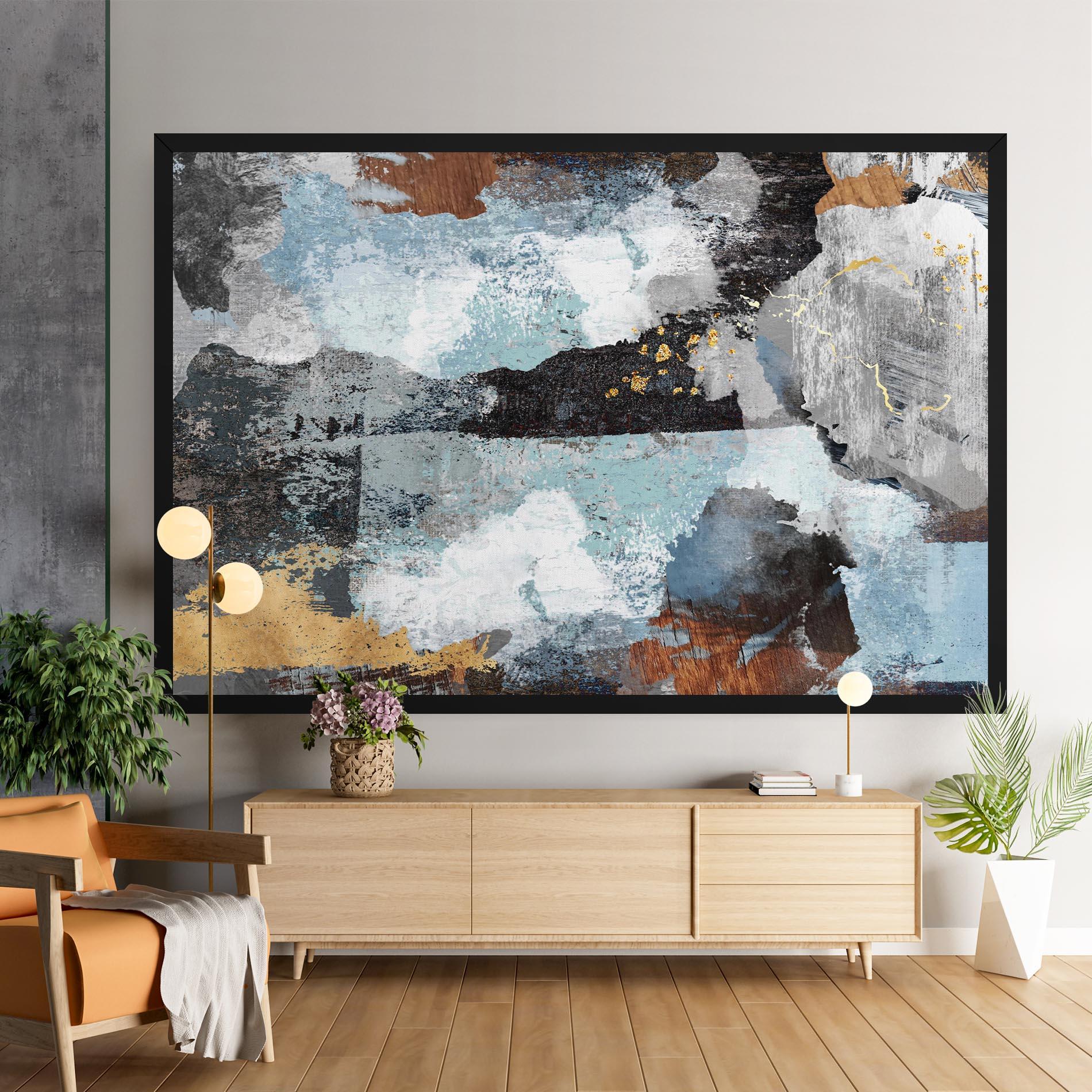 Tablou Canvas Gold Little Points mockup 9