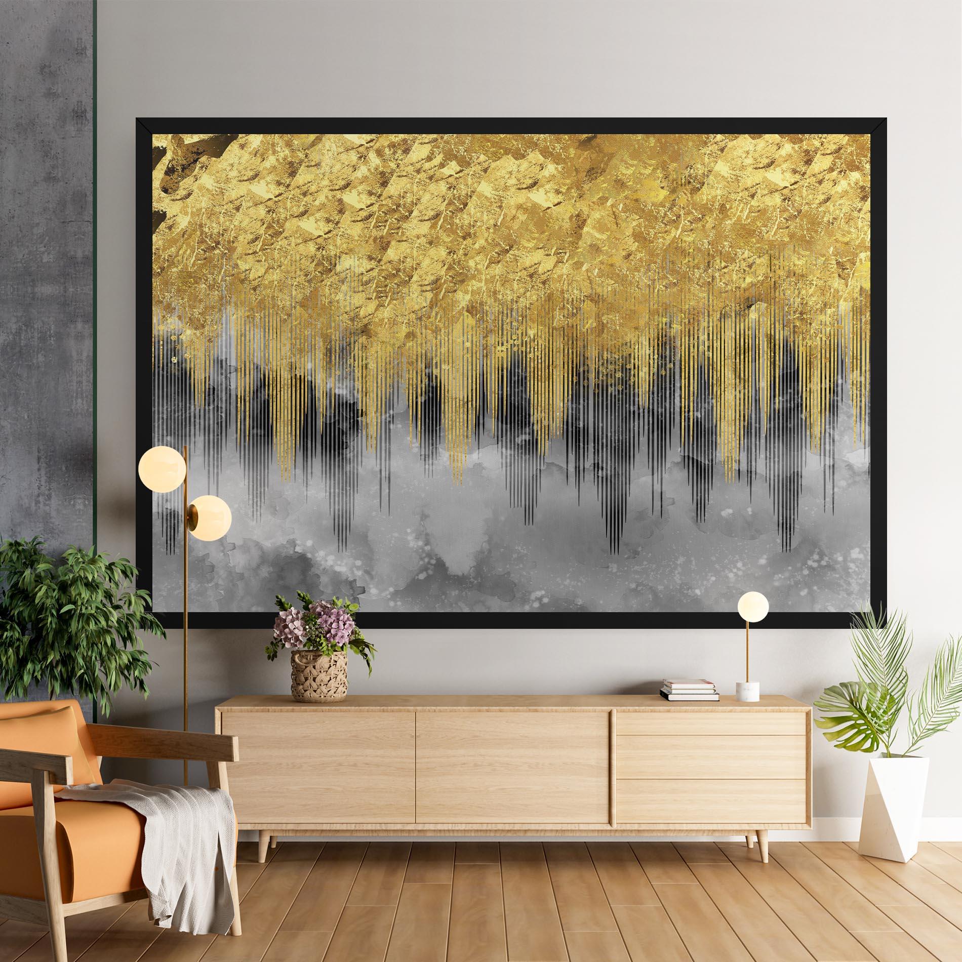 Tablou Canvas Golden Grey mockup 9